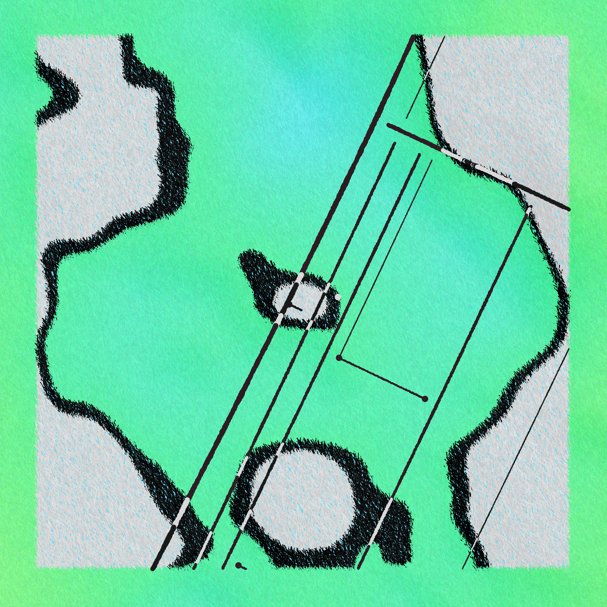 Art Blocks - Art Blocks v2 - Maps of Nothing #373 - NFT # 316000373