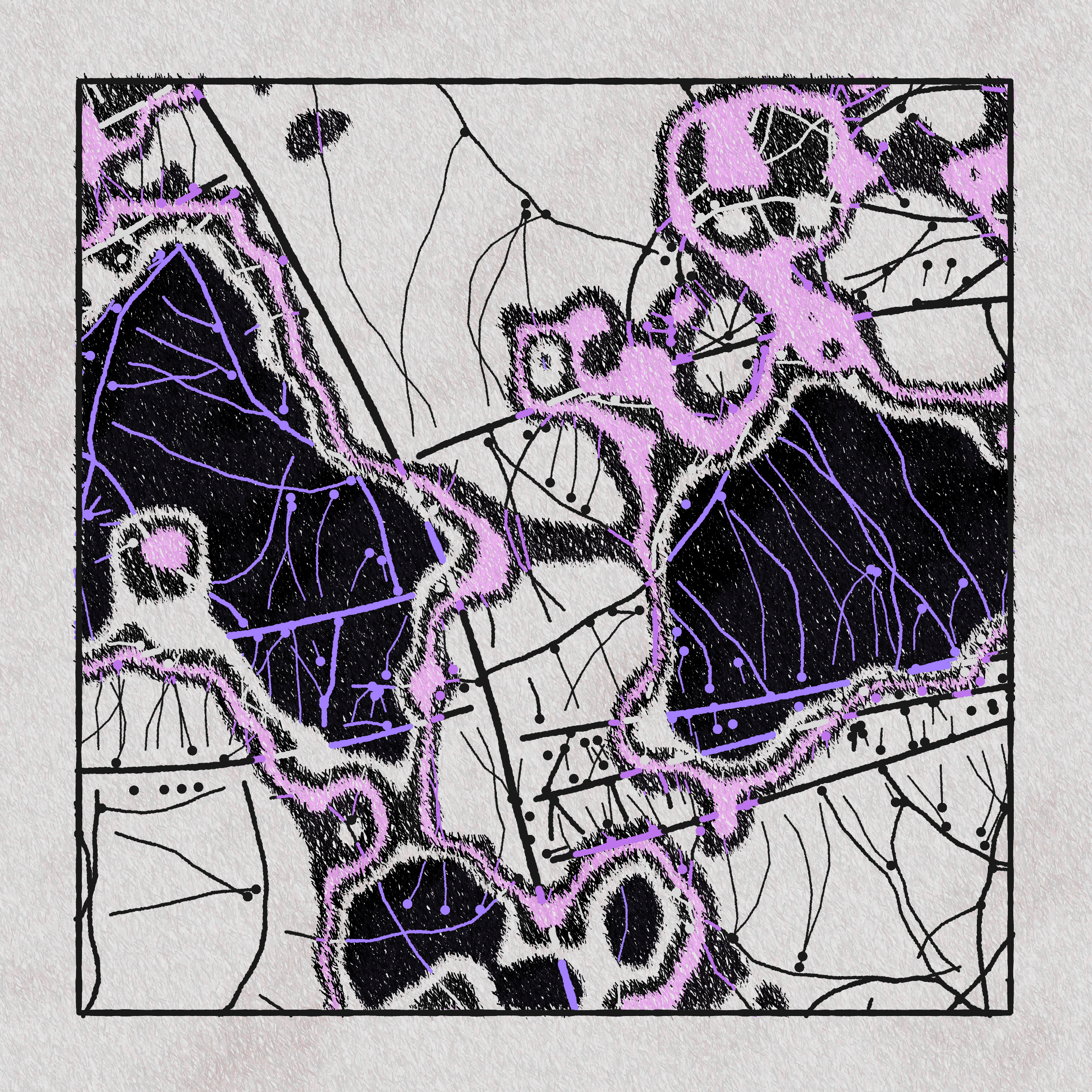 Art Blocks - Art Blocks v2 - Maps of Nothing #374 - NFT # 316000374