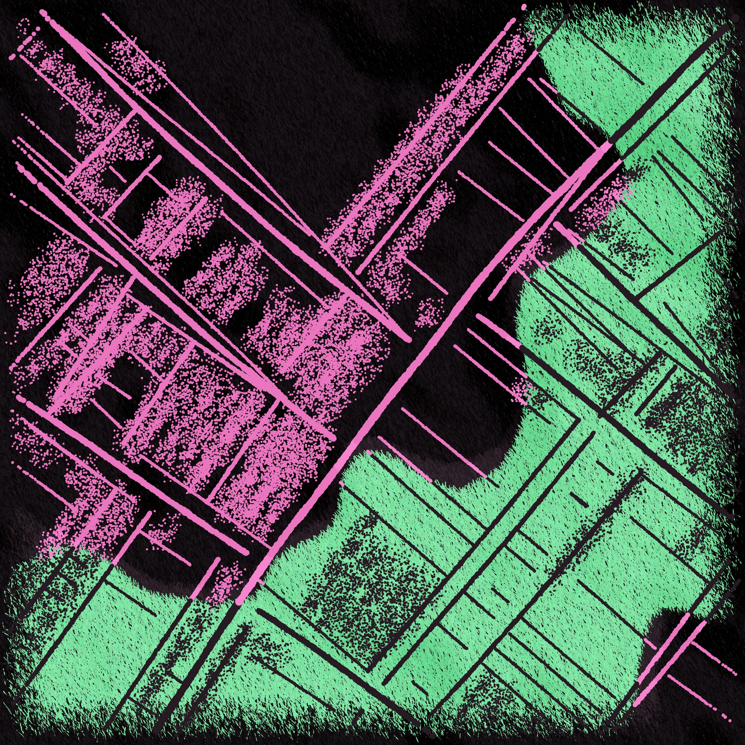 Art Blocks - Art Blocks v2 - Maps of Nothing #376 - NFT # 316000376