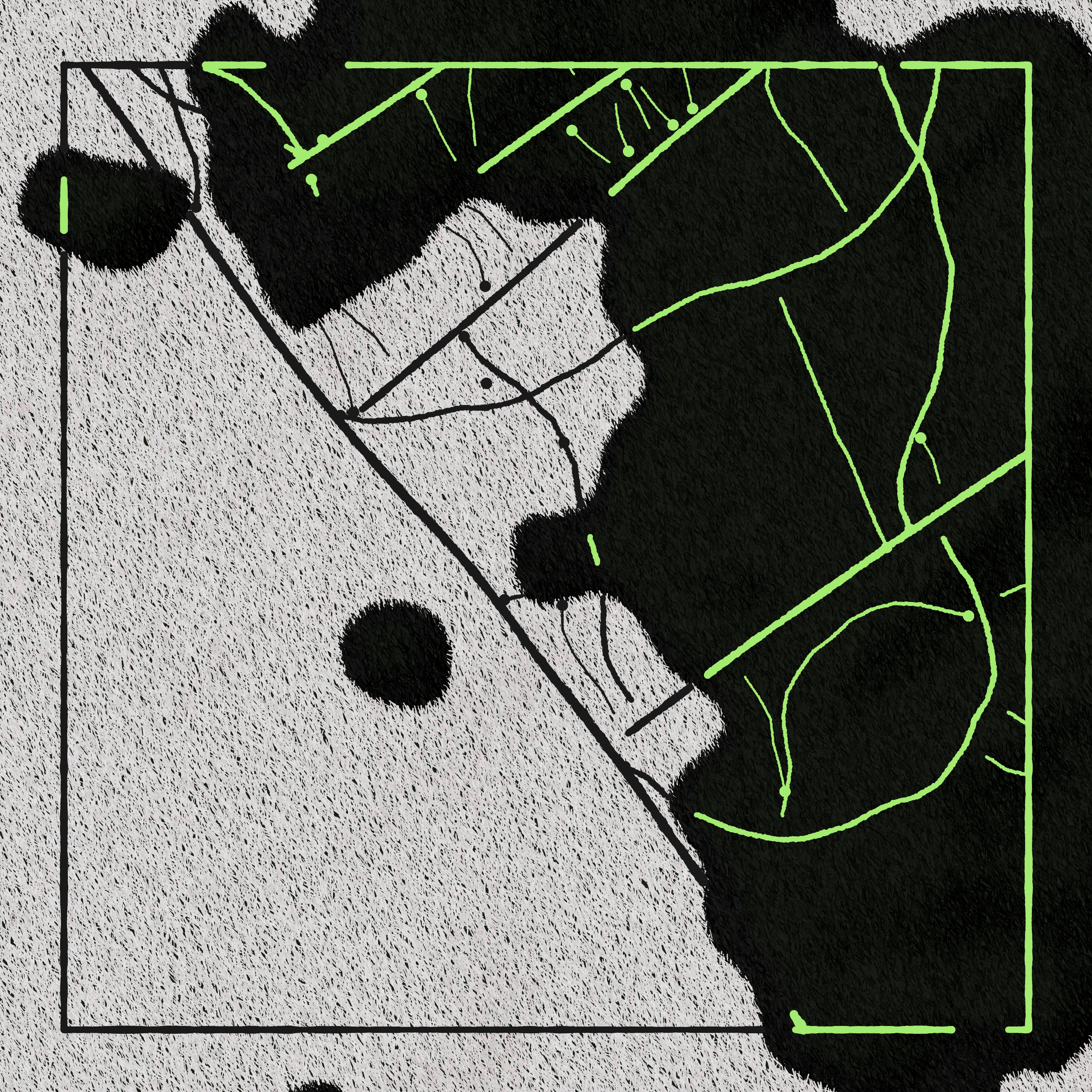 Art Blocks - Art Blocks v2 - Maps of Nothing #382 - NFT # 316000382