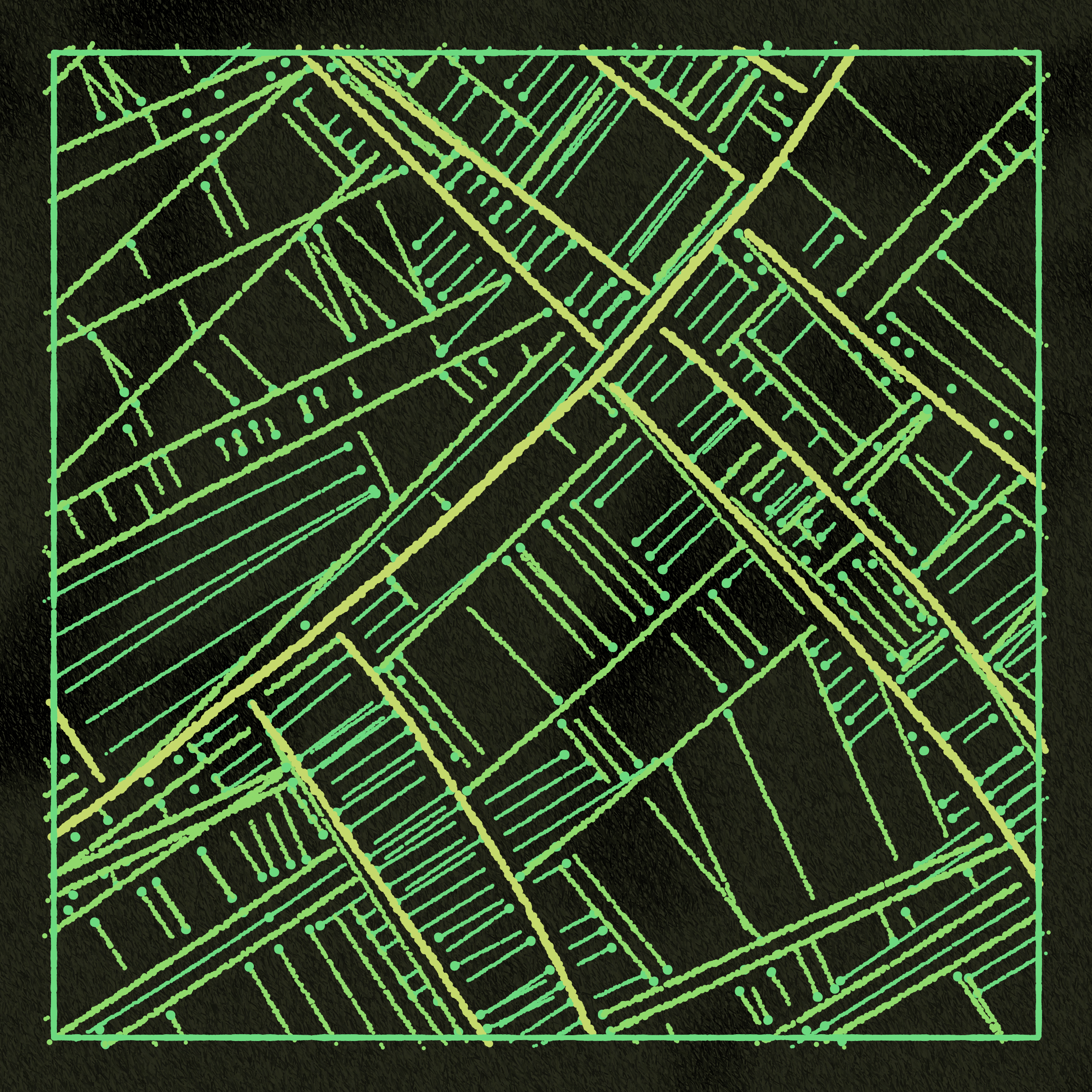 Art Blocks - Art Blocks v2 - Maps of Nothing #384 - NFT # 316000384