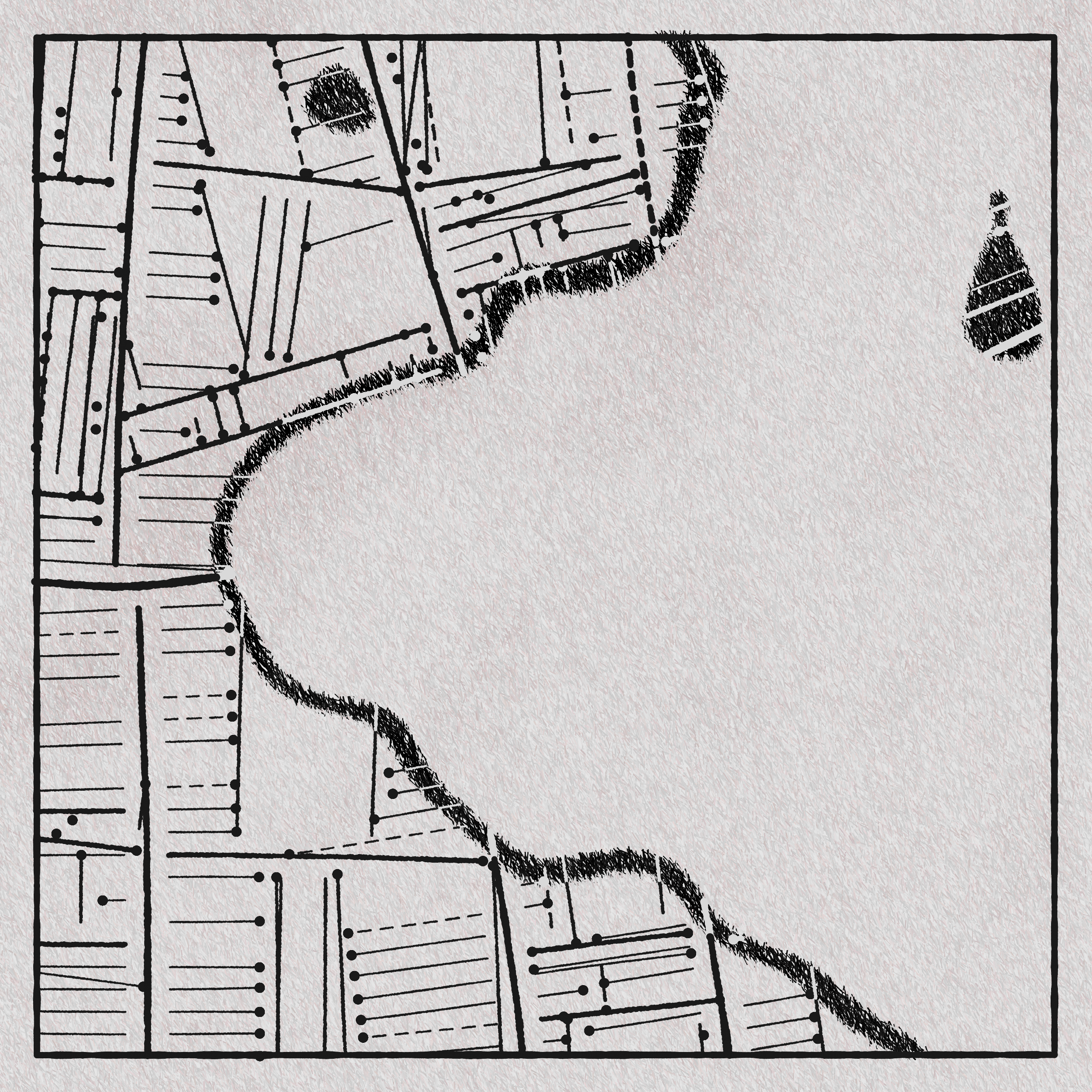 Art Blocks - Art Blocks v2 - Maps of Nothing #385 - NFT # 316000385