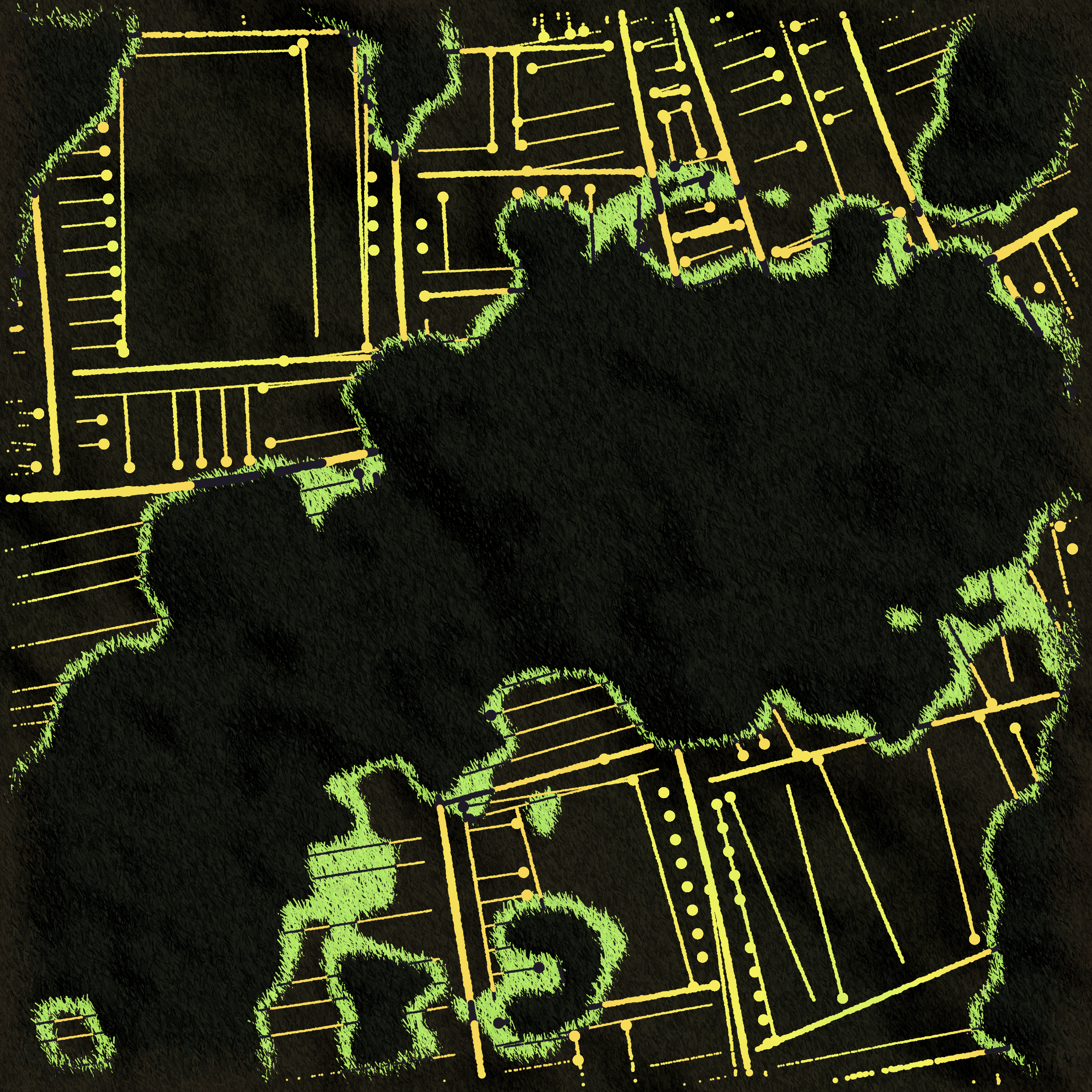 Art Blocks - Art Blocks v2 - Maps of Nothing #386 - NFT # 316000386