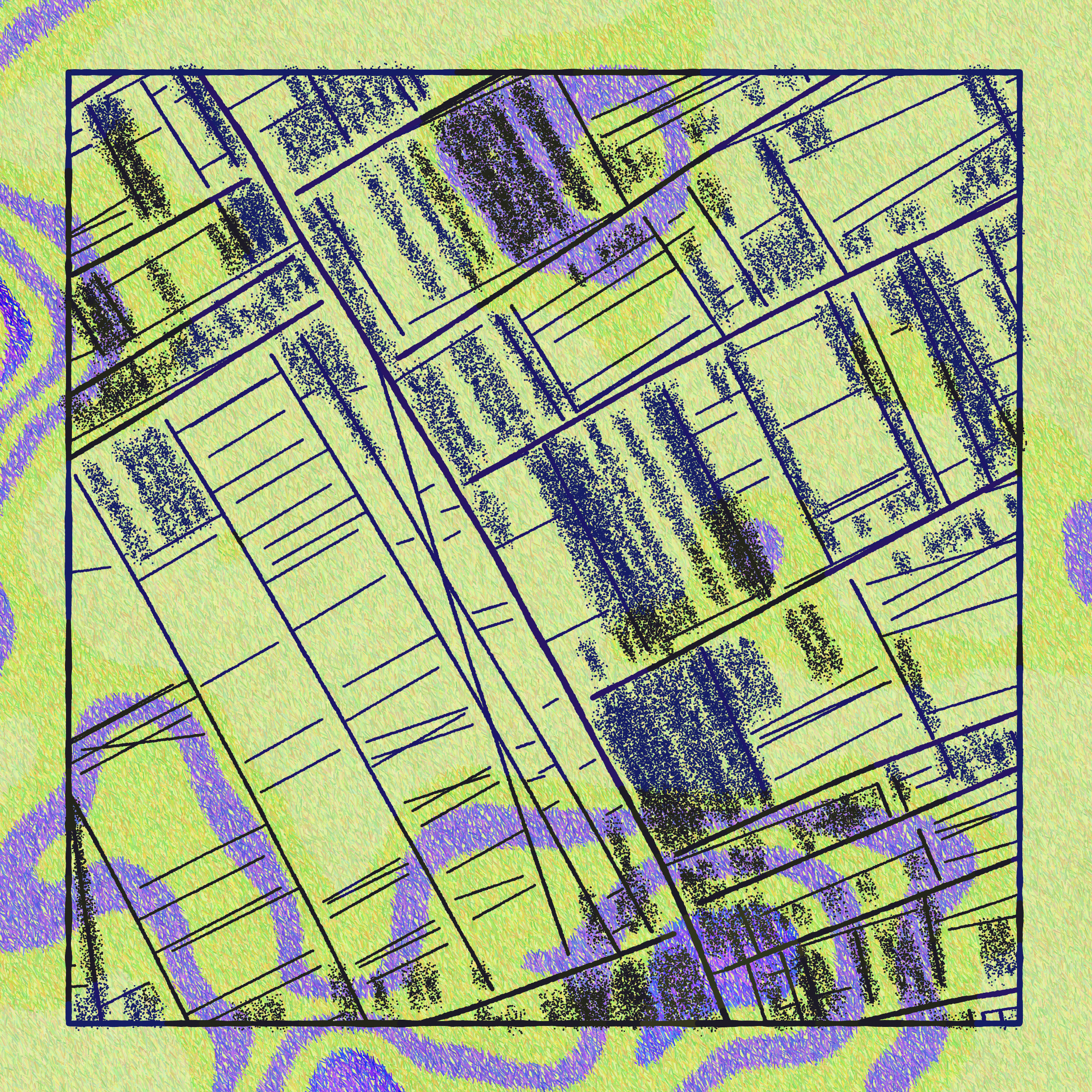 Art Blocks - Art Blocks v2 - Maps of Nothing #387 - NFT # 316000387