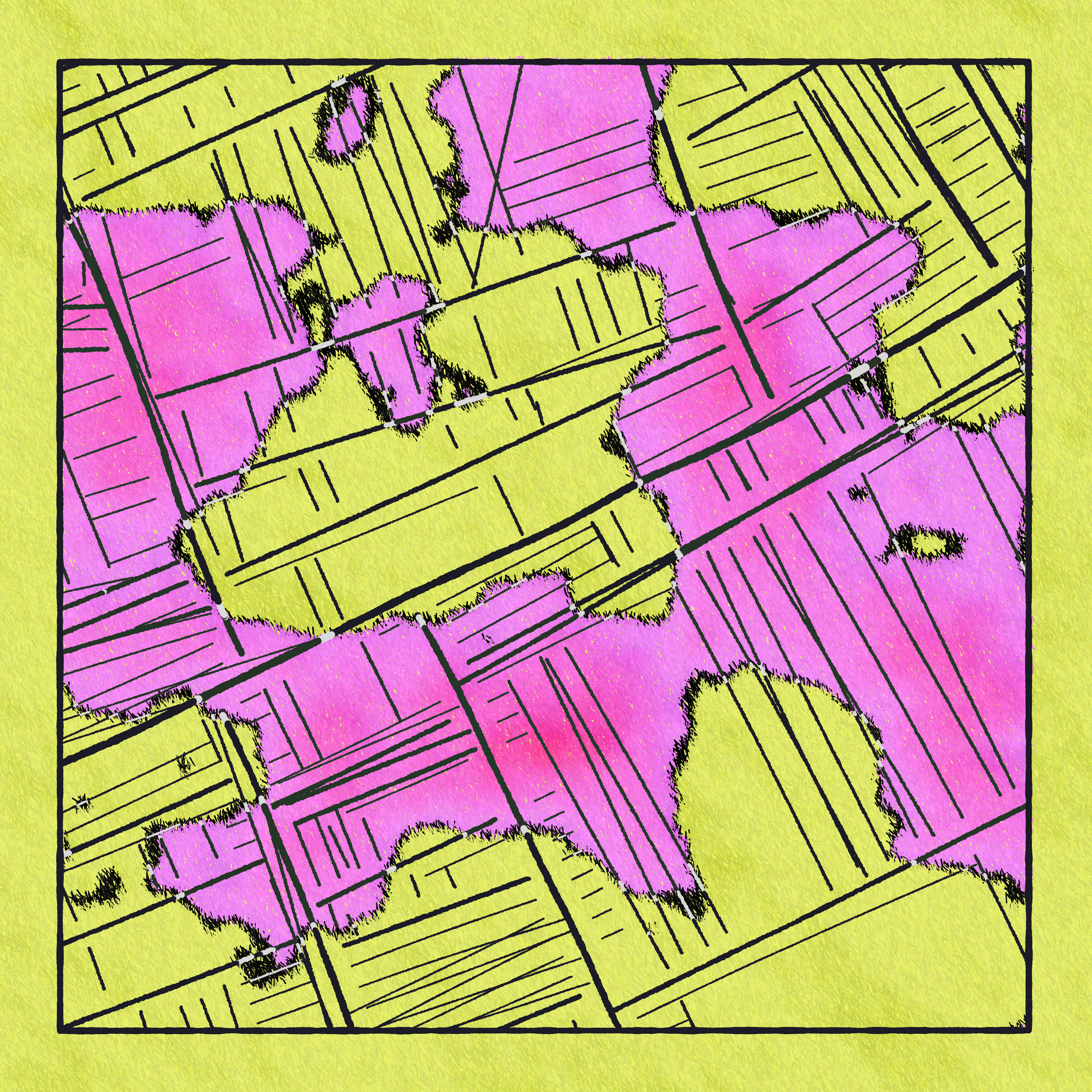 Art Blocks - Art Blocks v2 - Maps of Nothing #389 - NFT # 316000389