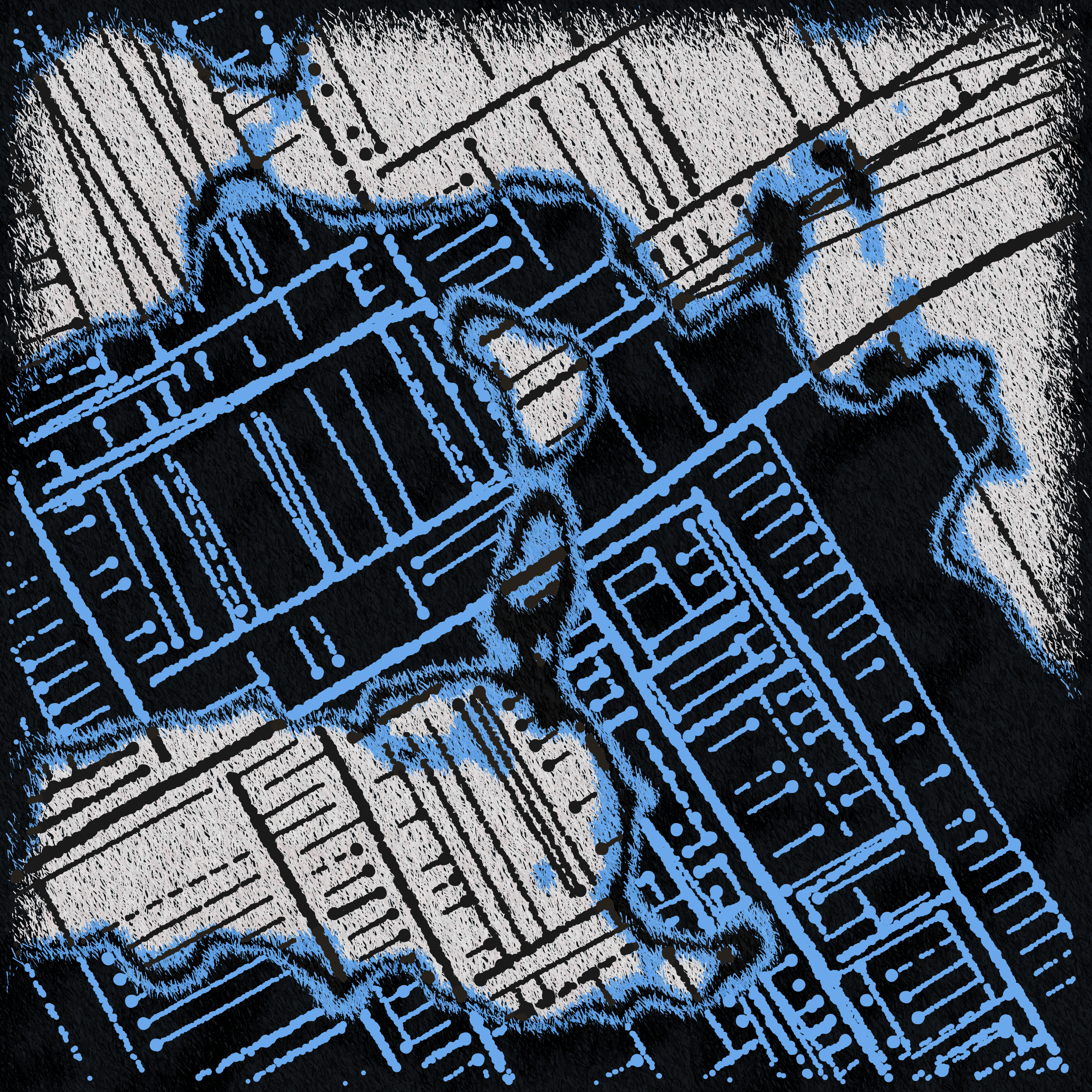 Art Blocks - Art Blocks v2 - Maps of Nothing #391 - NFT # 316000391