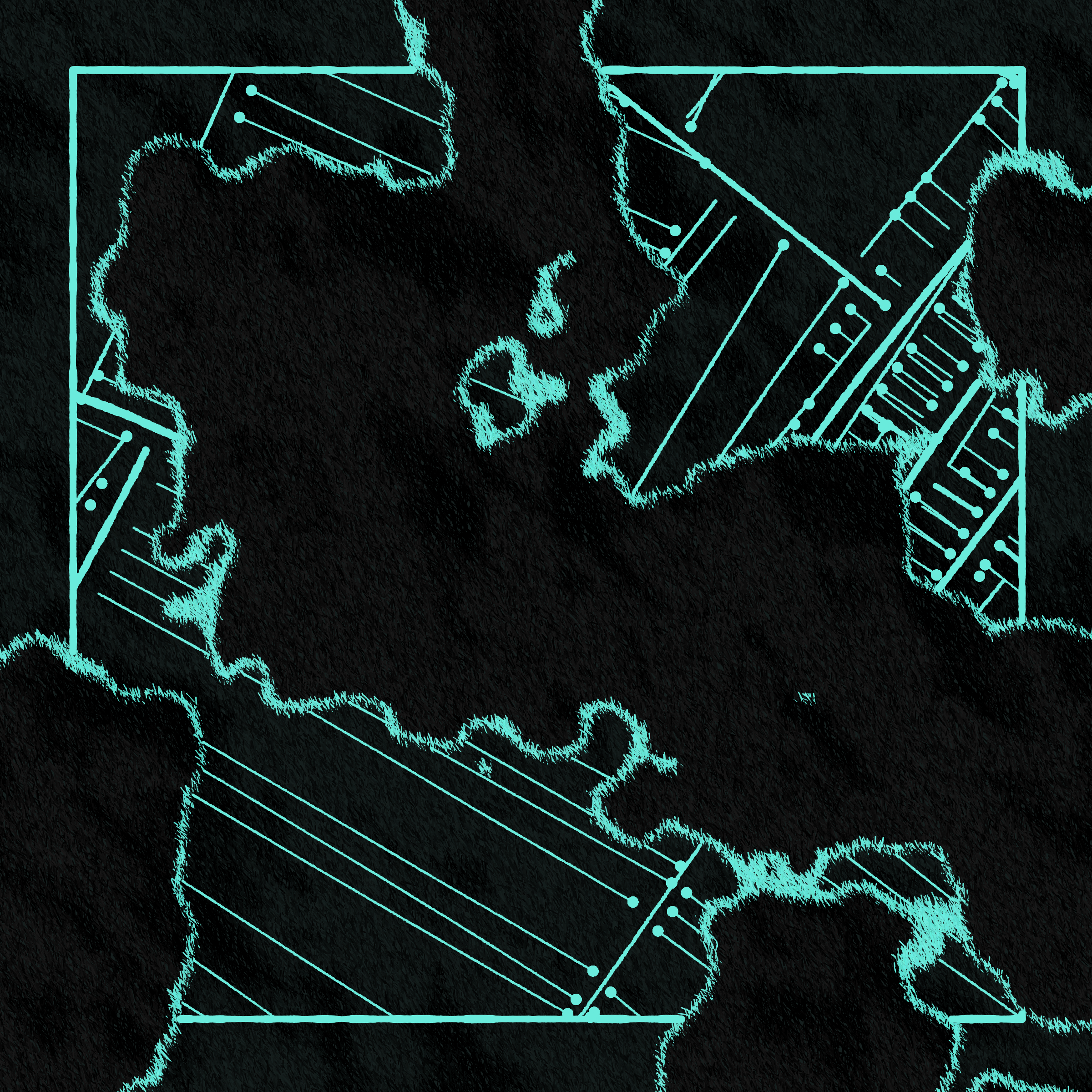 Art Blocks - Art Blocks v2 - Maps of Nothing #392 - NFT # 316000392