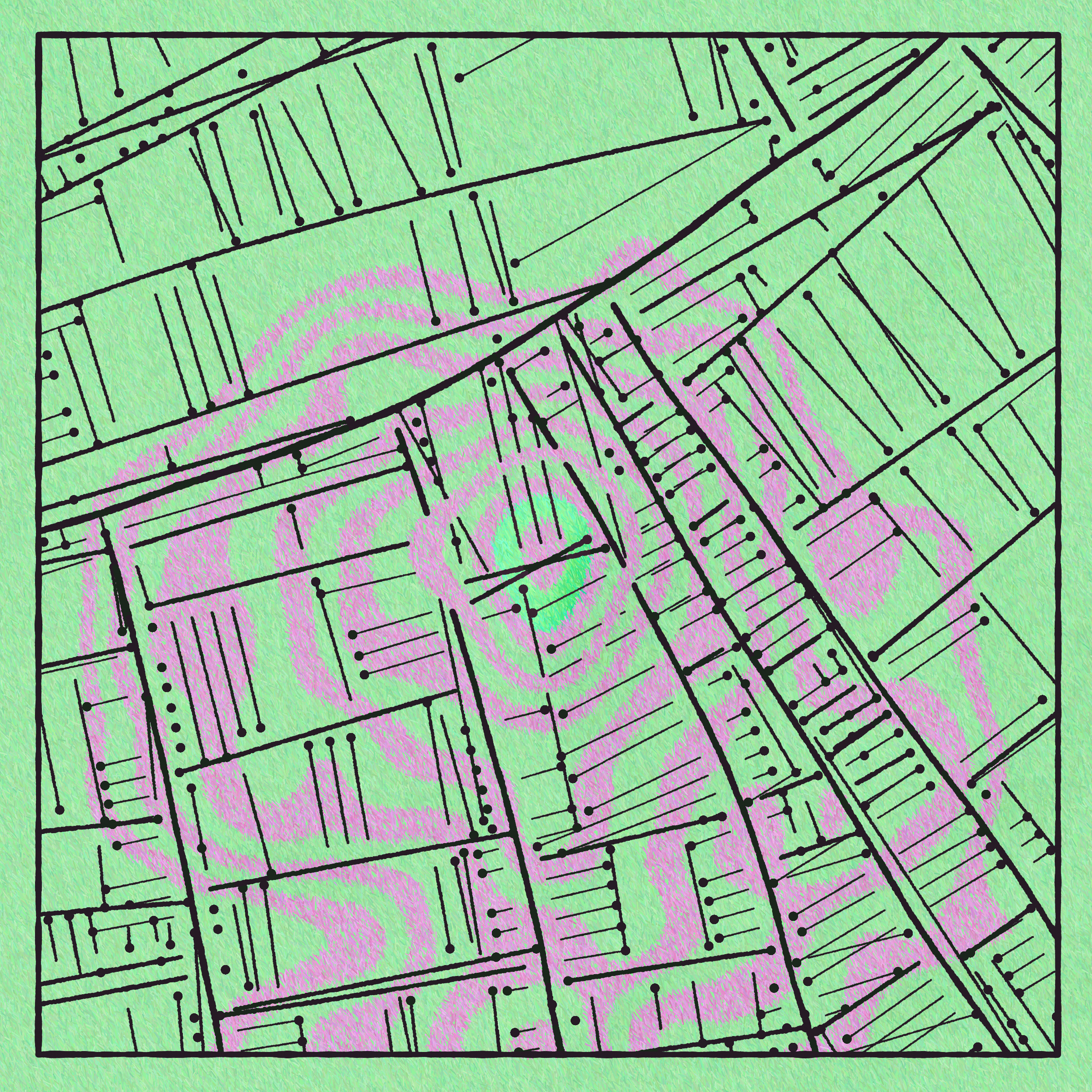 Art Blocks - Art Blocks v2 - Maps of Nothing #396 - NFT # 316000396