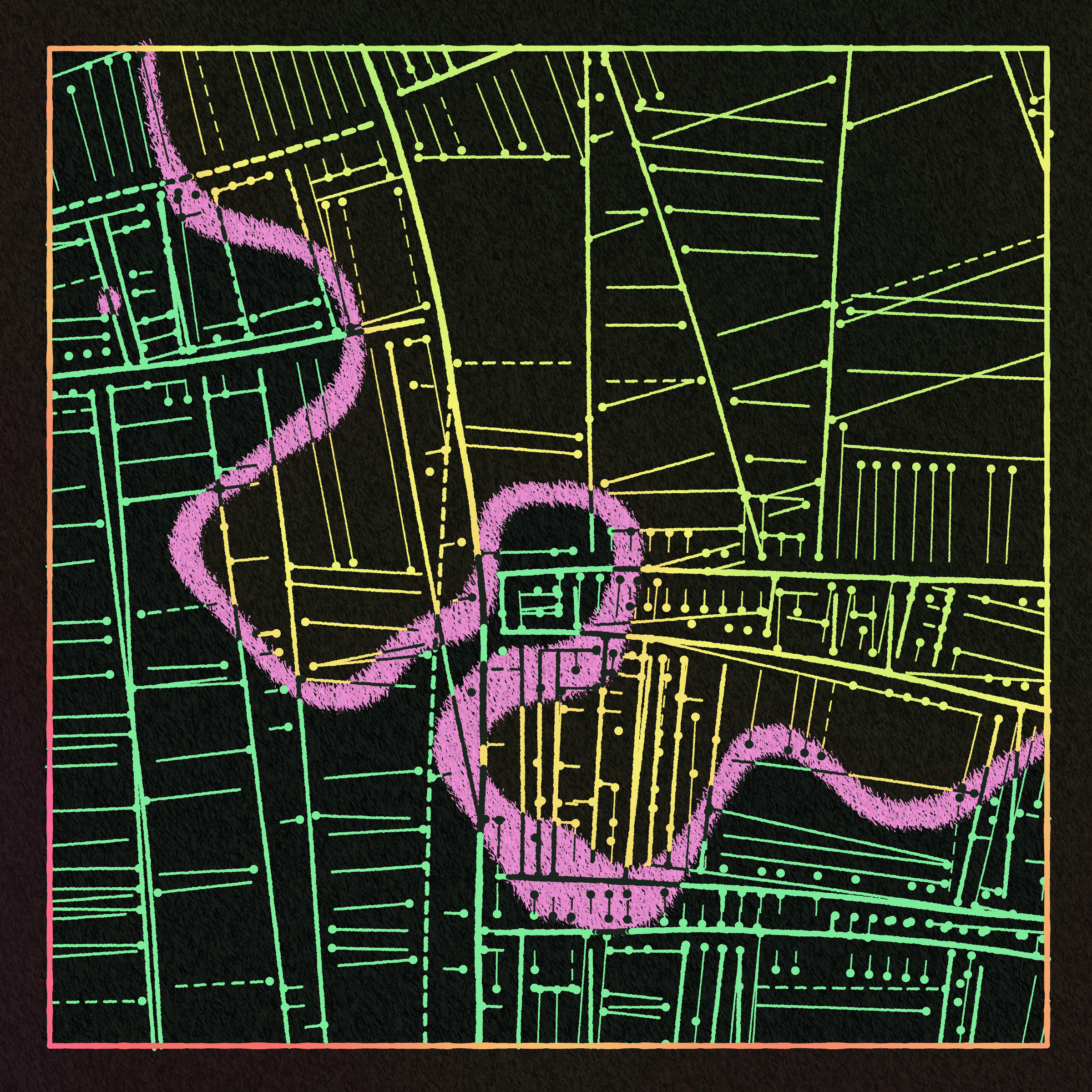 Art Blocks - Art Blocks v2 - Maps of Nothing #404 - NFT # 316000404