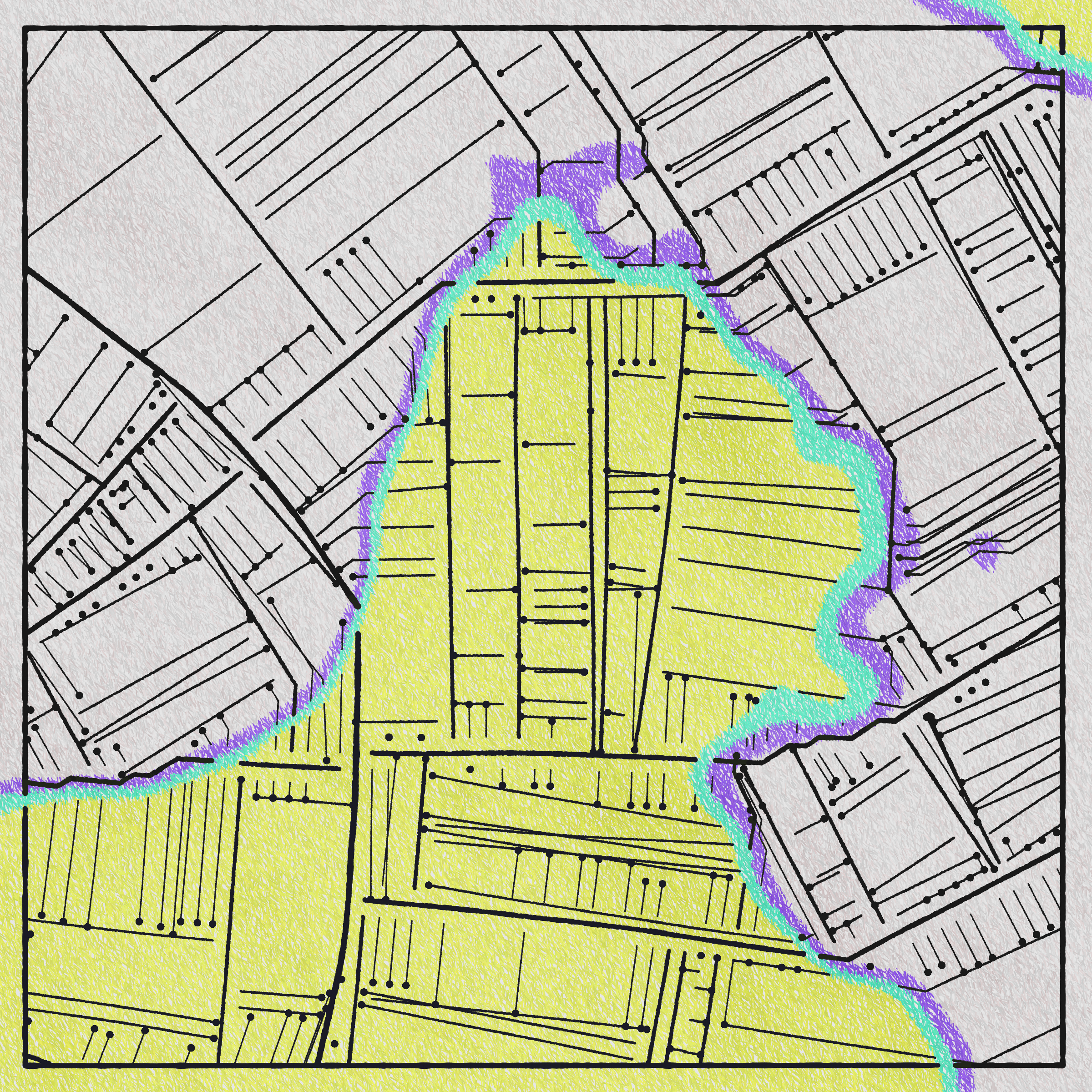 Art Blocks - Art Blocks v2 - Maps of Nothing #405 - NFT # 316000405
