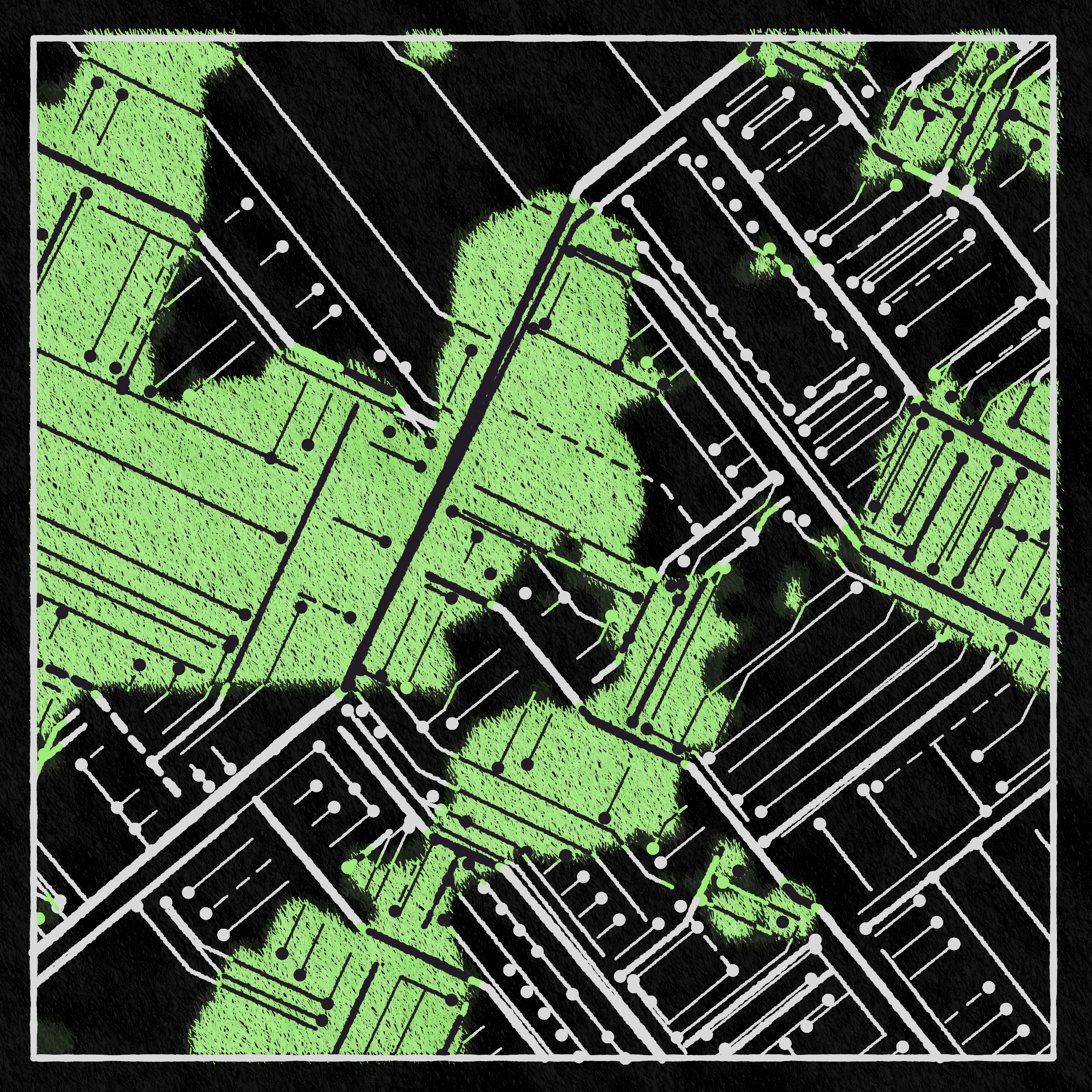 Art Blocks - Art Blocks v2 - Maps of Nothing #411 - NFT # 316000411