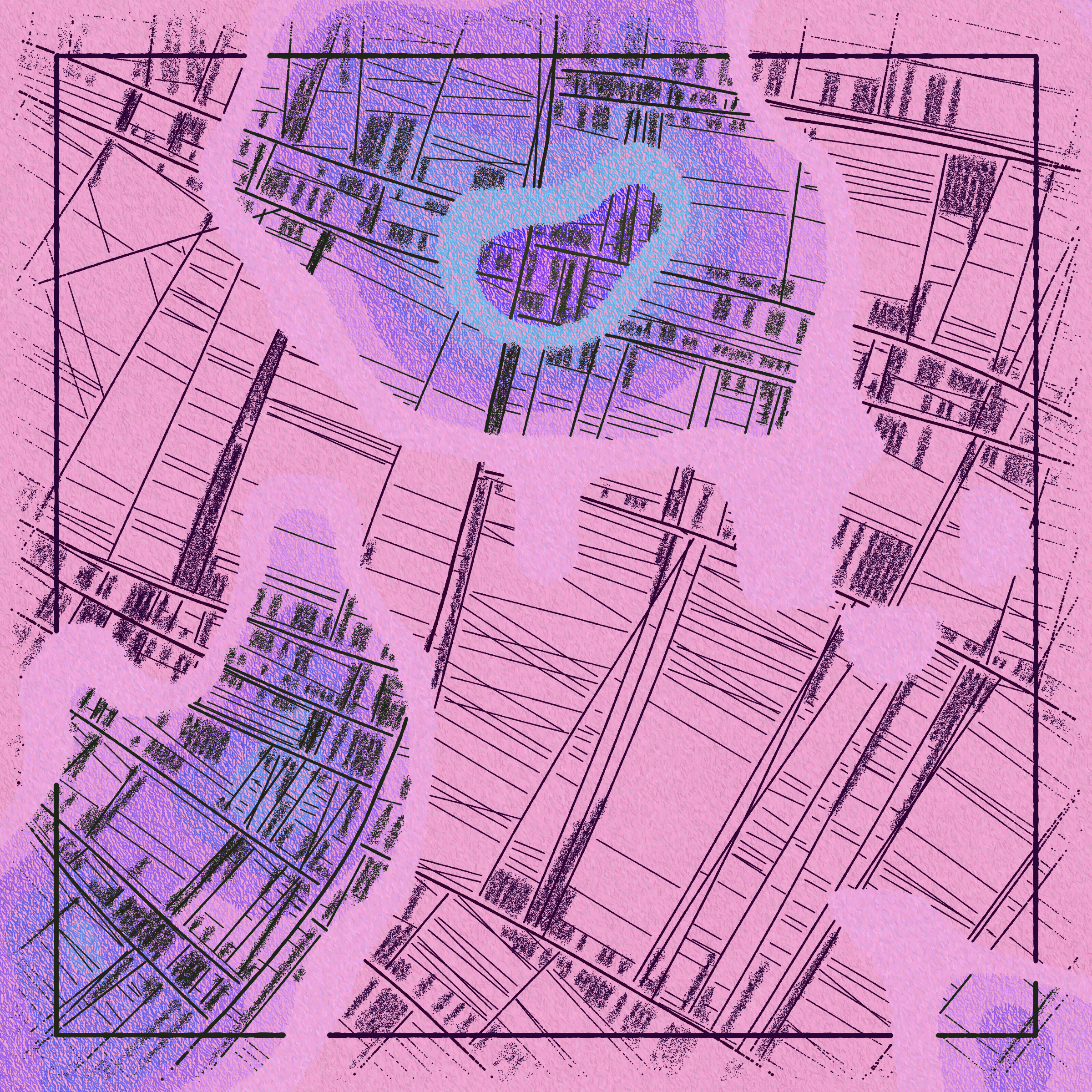 Art Blocks - Art Blocks v2 - Maps of Nothing #412 - NFT # 316000412