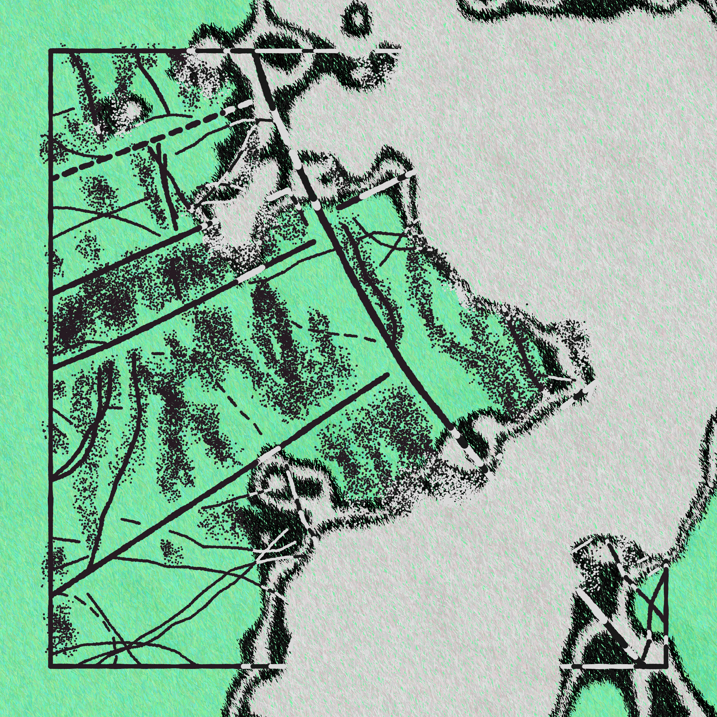 Art Blocks - Art Blocks v2 - Maps of Nothing #414 - NFT # 316000414