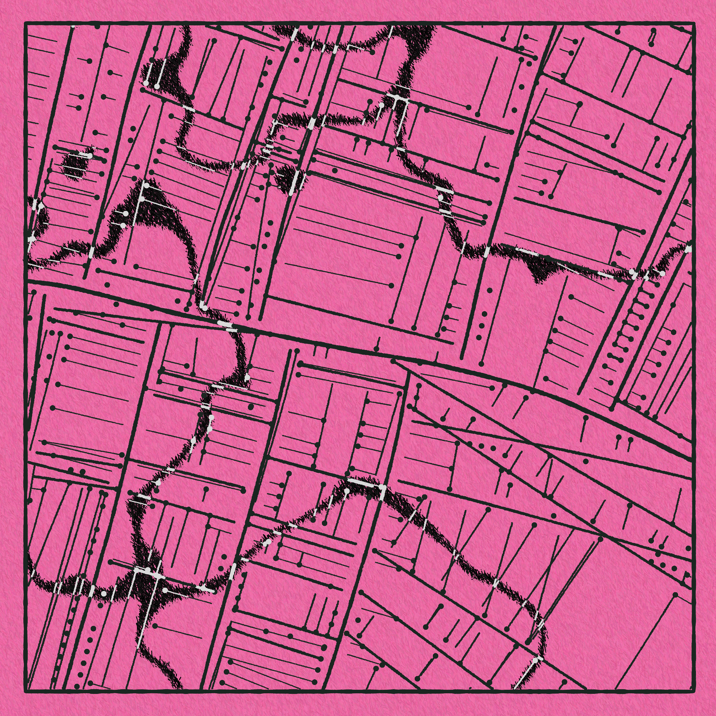 Art Blocks - Art Blocks v2 - Maps of Nothing #416 - NFT # 316000416