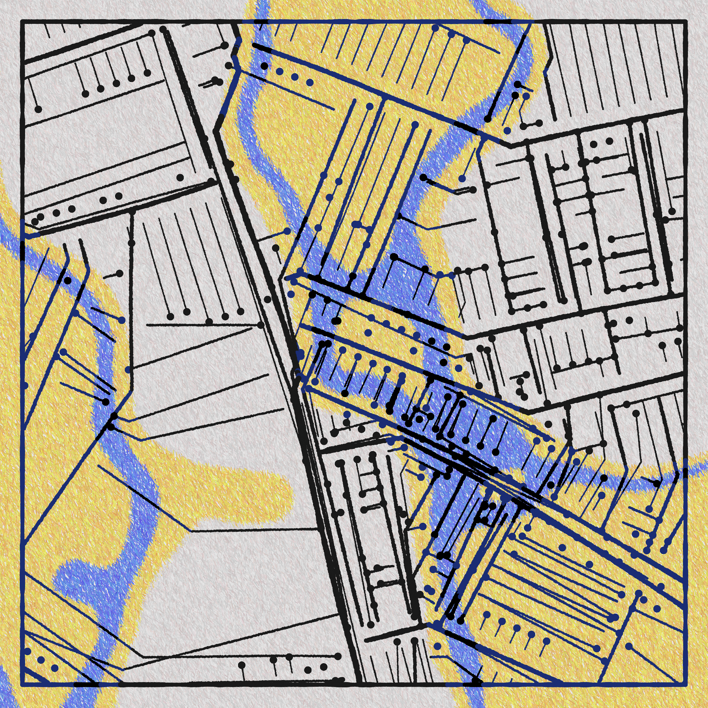 Art Blocks - Art Blocks v2 - Maps of Nothing #418 - NFT # 316000418