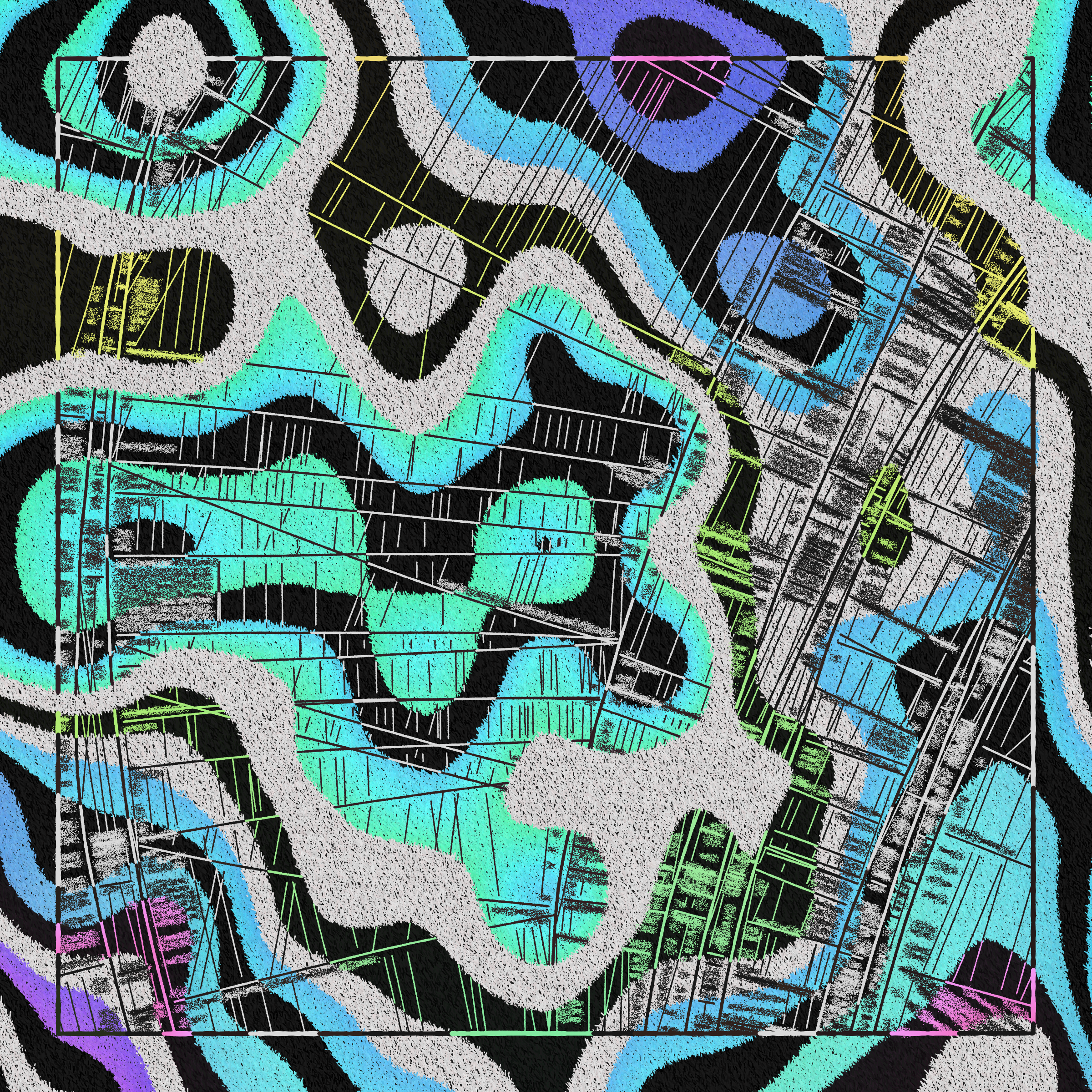Art Blocks - Art Blocks v2 - Maps of Nothing #422 - NFT # 316000422