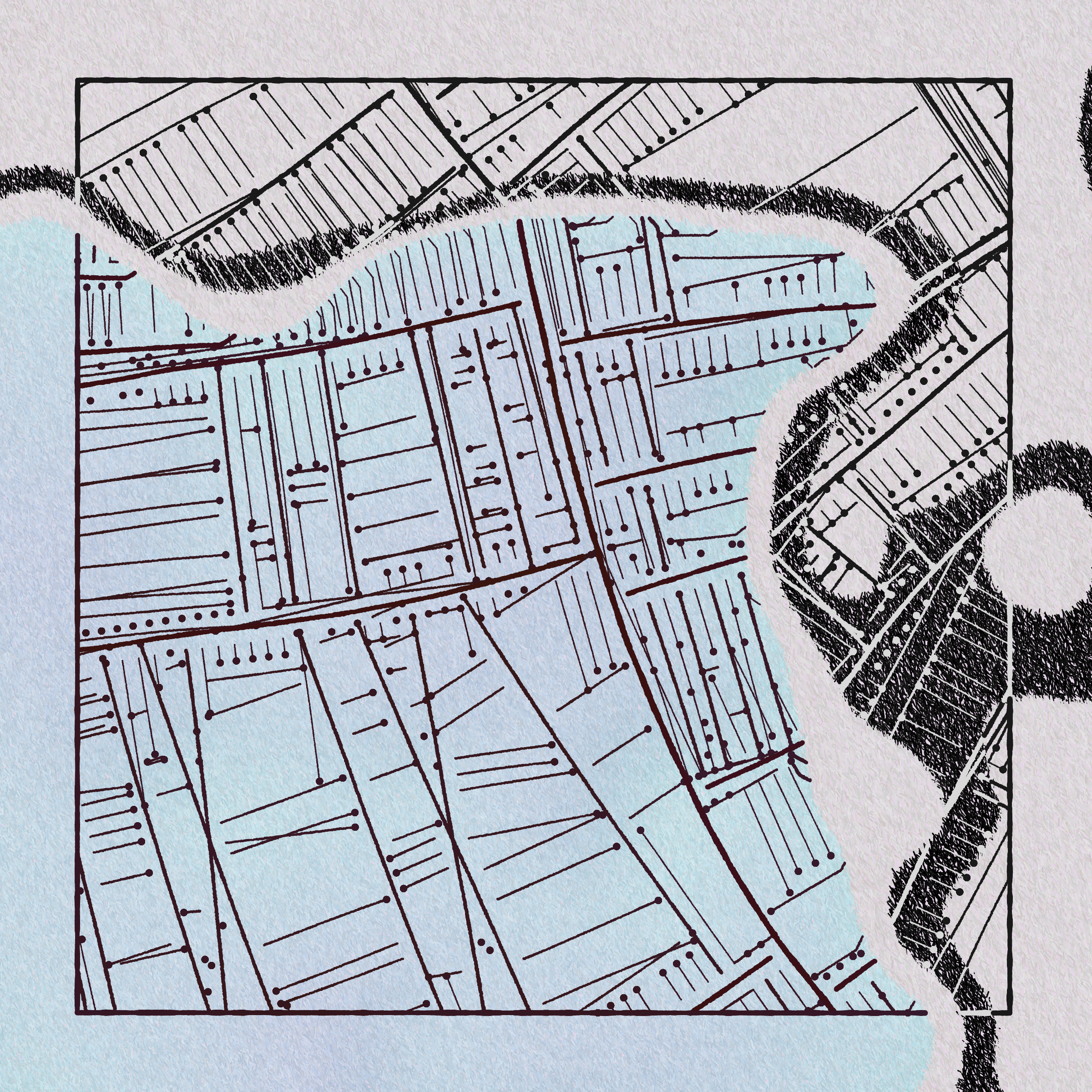 Art Blocks - Art Blocks v2 - Maps of Nothing #428 - NFT # 316000428