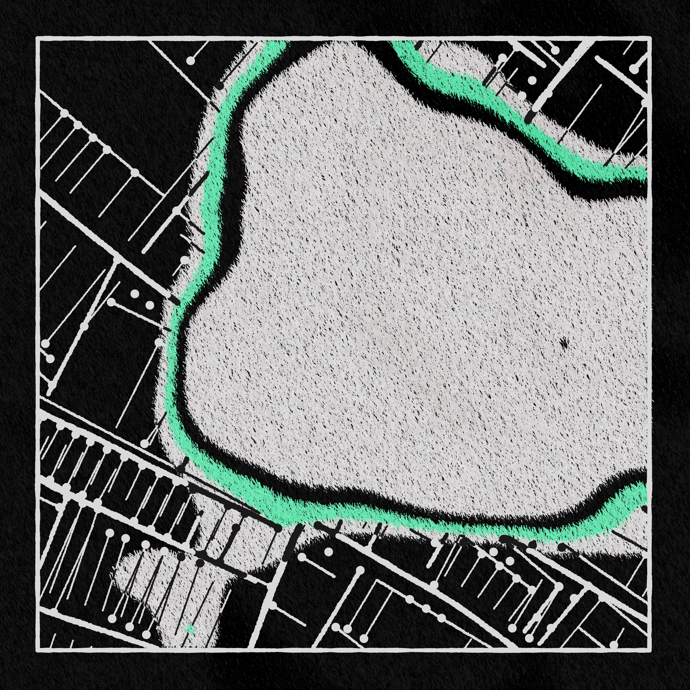 Art Blocks - Art Blocks v2 - Maps of Nothing #438 - NFT # 316000438