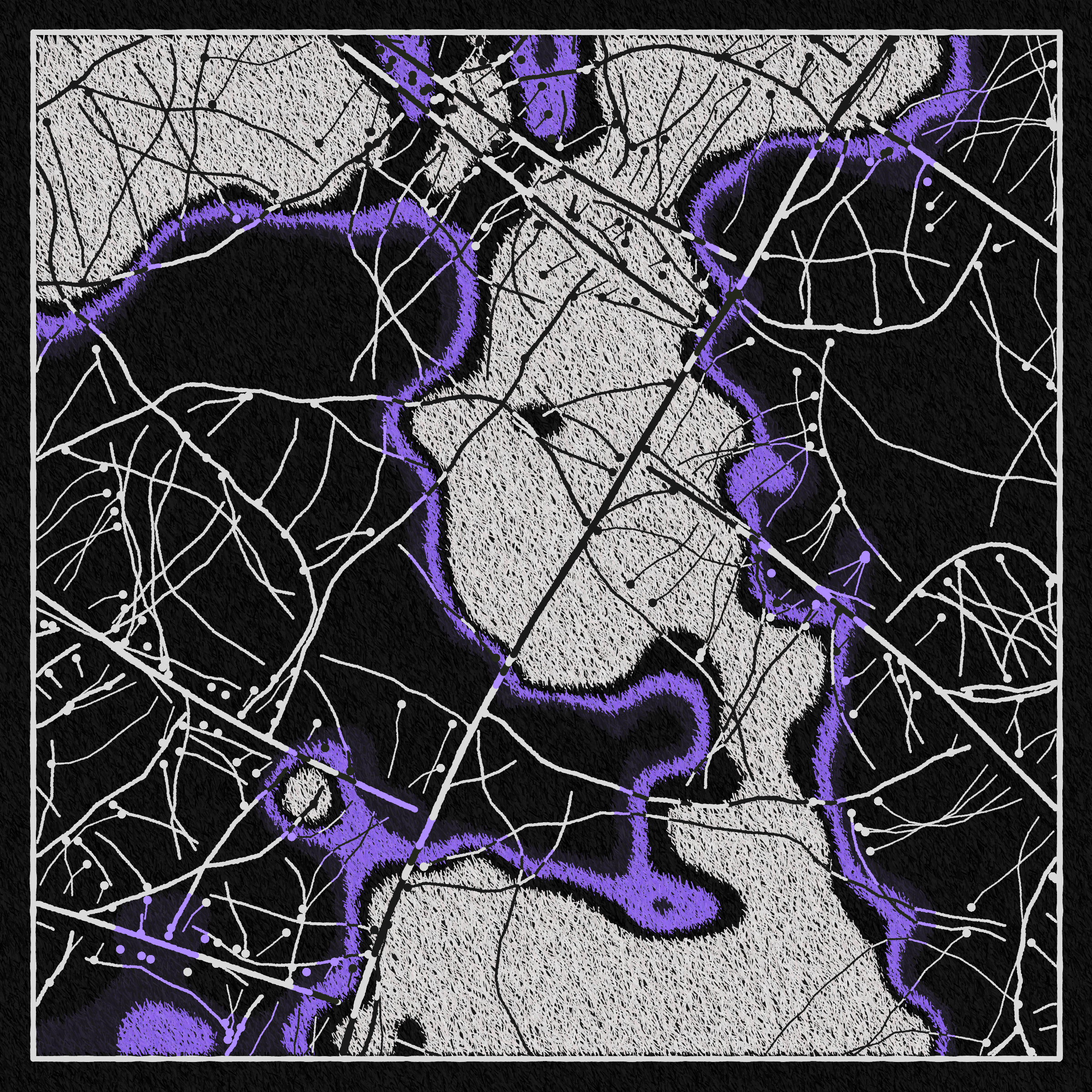 Art Blocks - Art Blocks v2 - Maps of Nothing #440 - NFT # 316000440