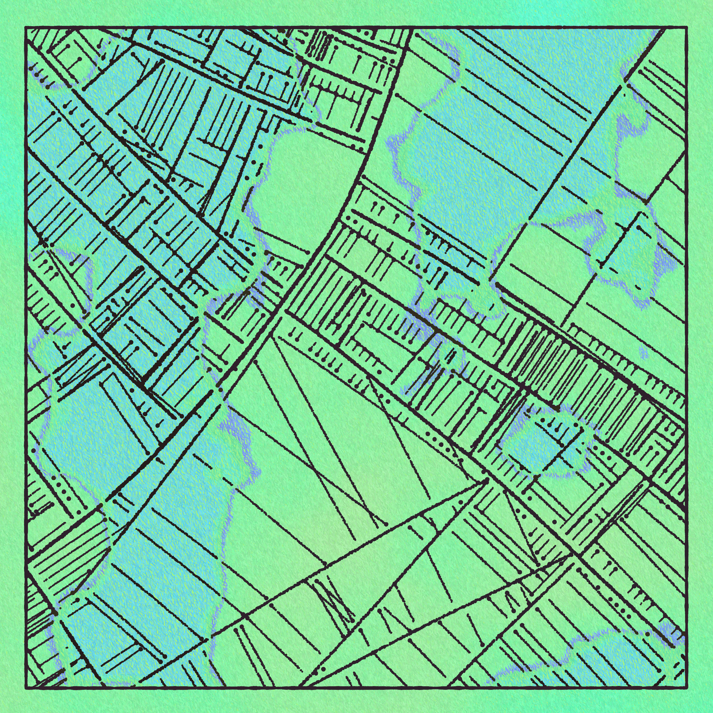 Art Blocks - Art Blocks v2 - Maps of Nothing #441 - NFT # 316000441