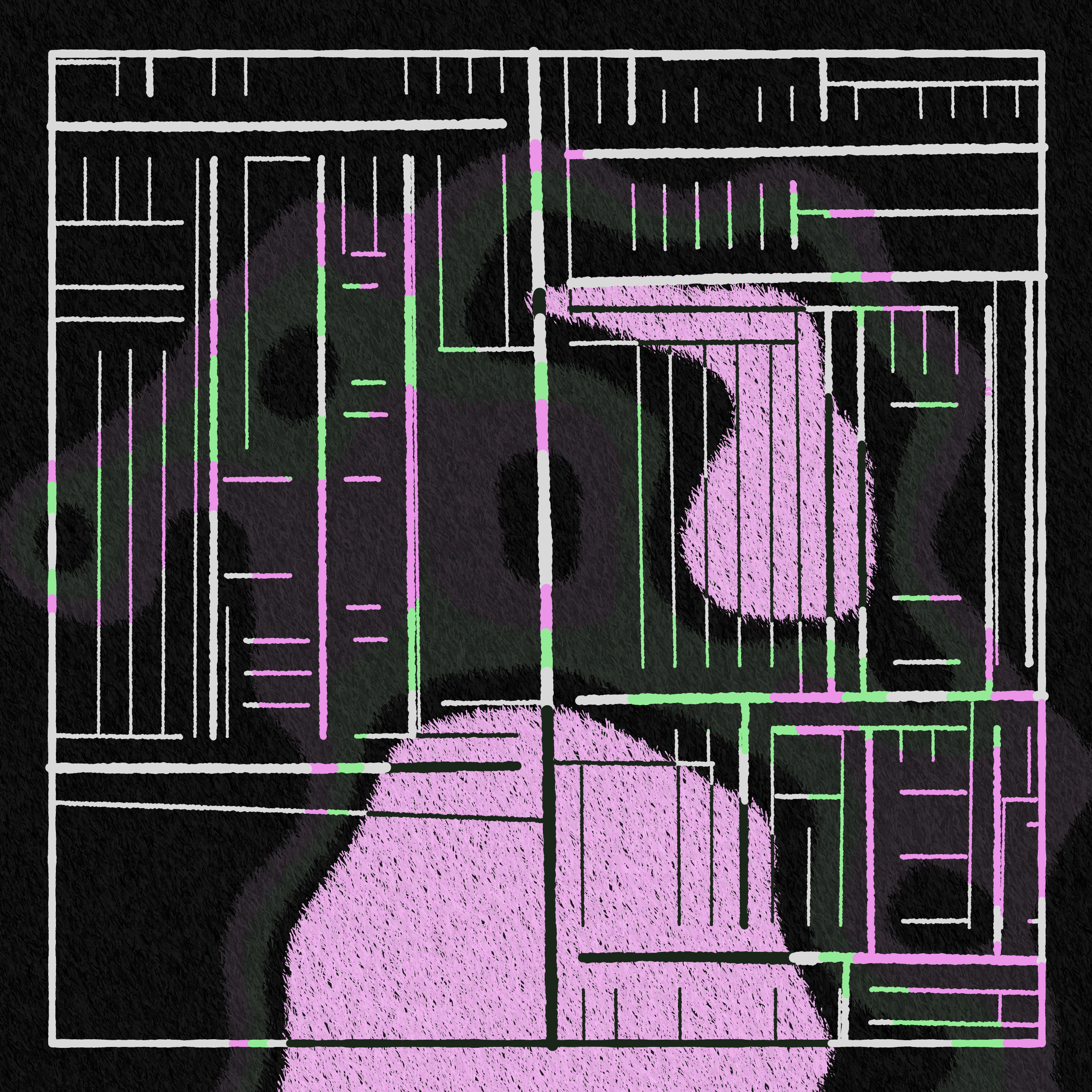 Art Blocks - Art Blocks v2 - Maps of Nothing #444 - NFT # 316000444