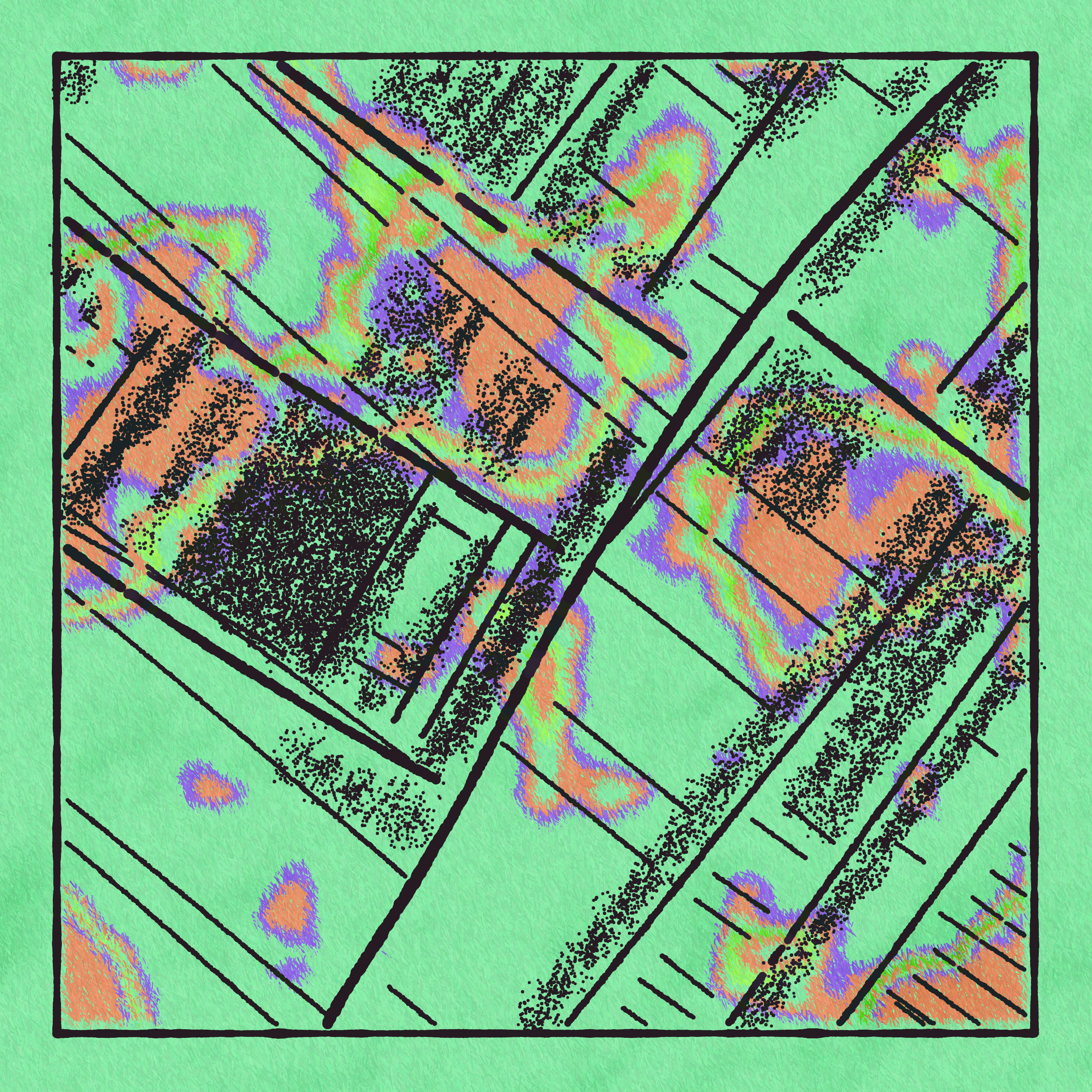 Art Blocks - Art Blocks v2 - Maps of Nothing #446 - NFT # 316000446