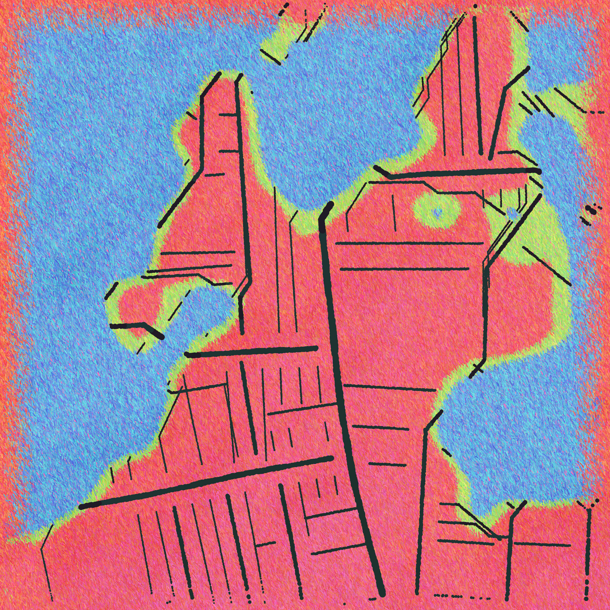 Art Blocks - Art Blocks v2 - Maps of Nothing #449 - NFT # 316000449