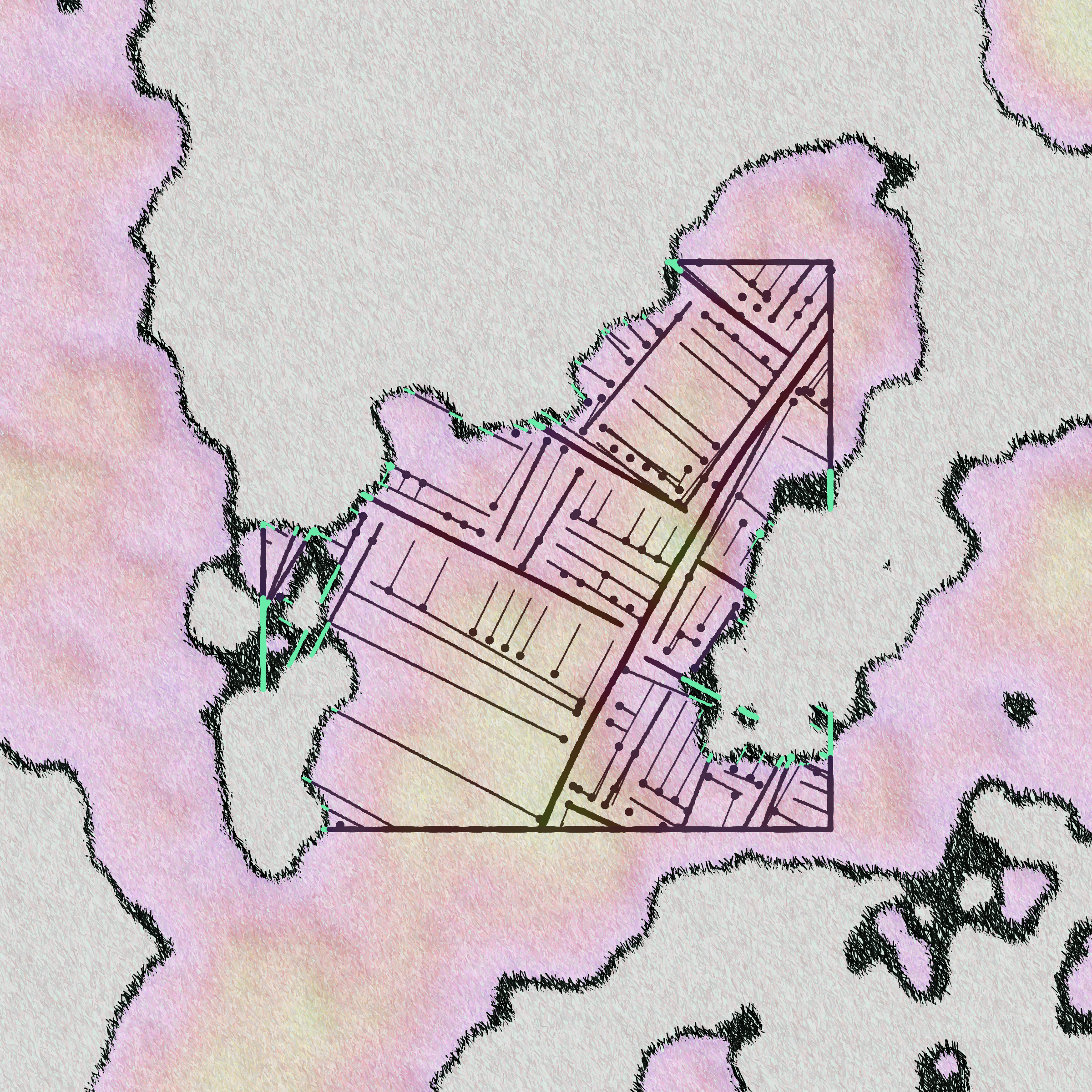 Art Blocks - Art Blocks v2 - Maps of Nothing #450 - NFT # 316000450