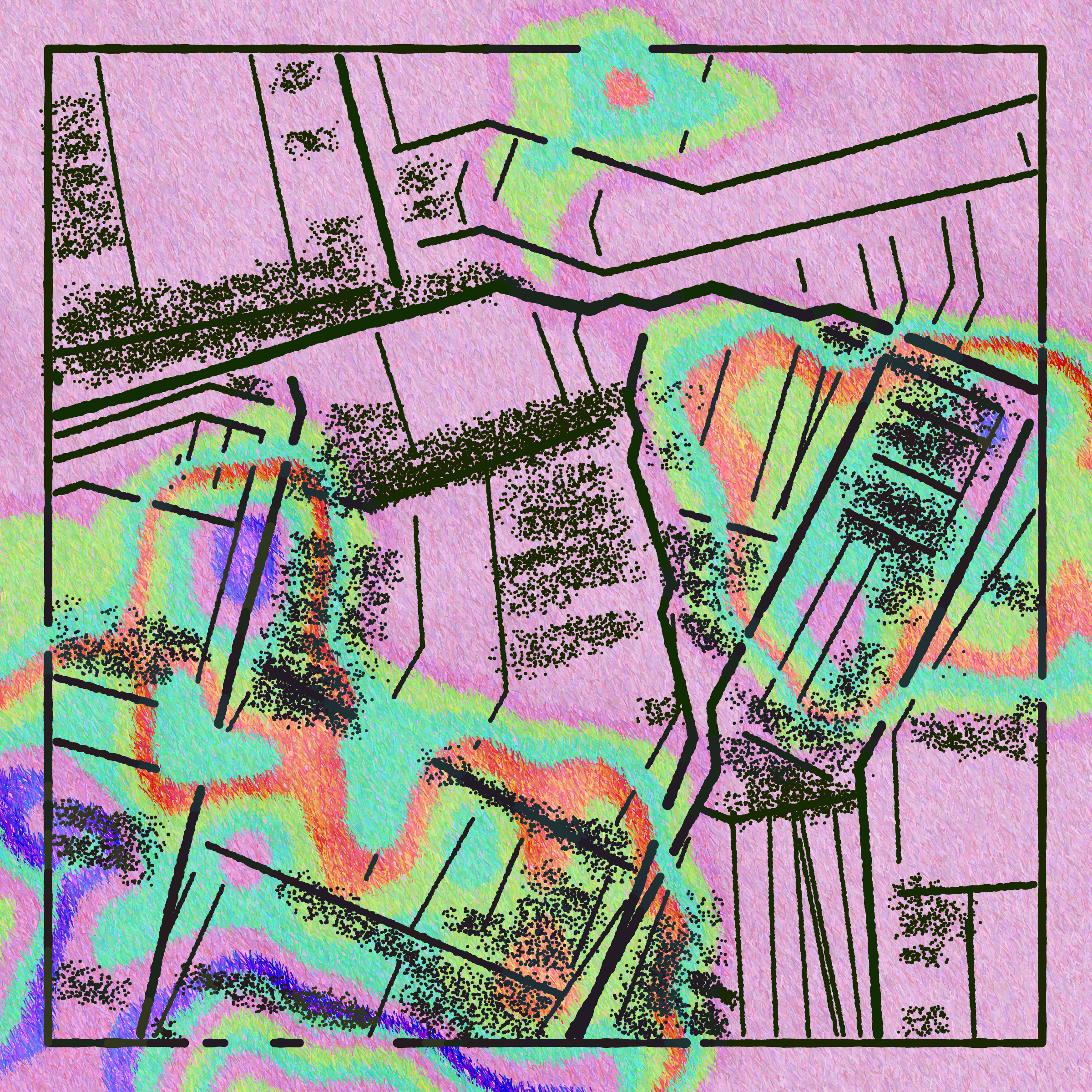 Art Blocks - Art Blocks v2 - Maps of Nothing #452 - NFT # 316000452