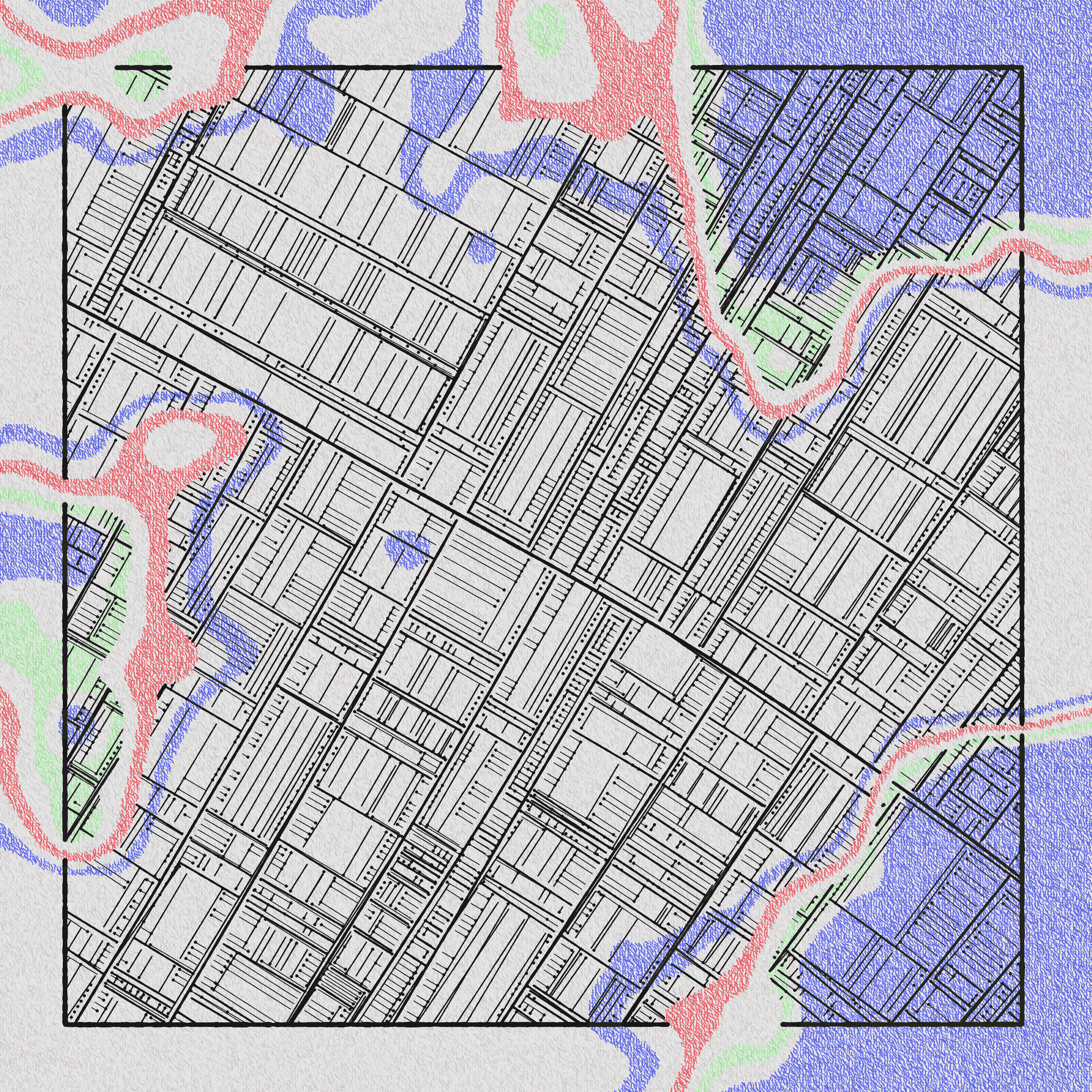 Art Blocks - Art Blocks v2 - Maps of Nothing #453 - NFT # 316000453