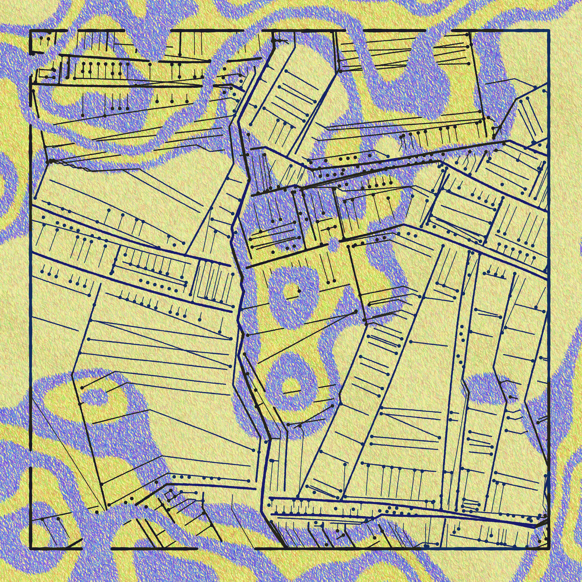 Art Blocks - Art Blocks v2 - Maps of Nothing #455 - NFT # 316000455