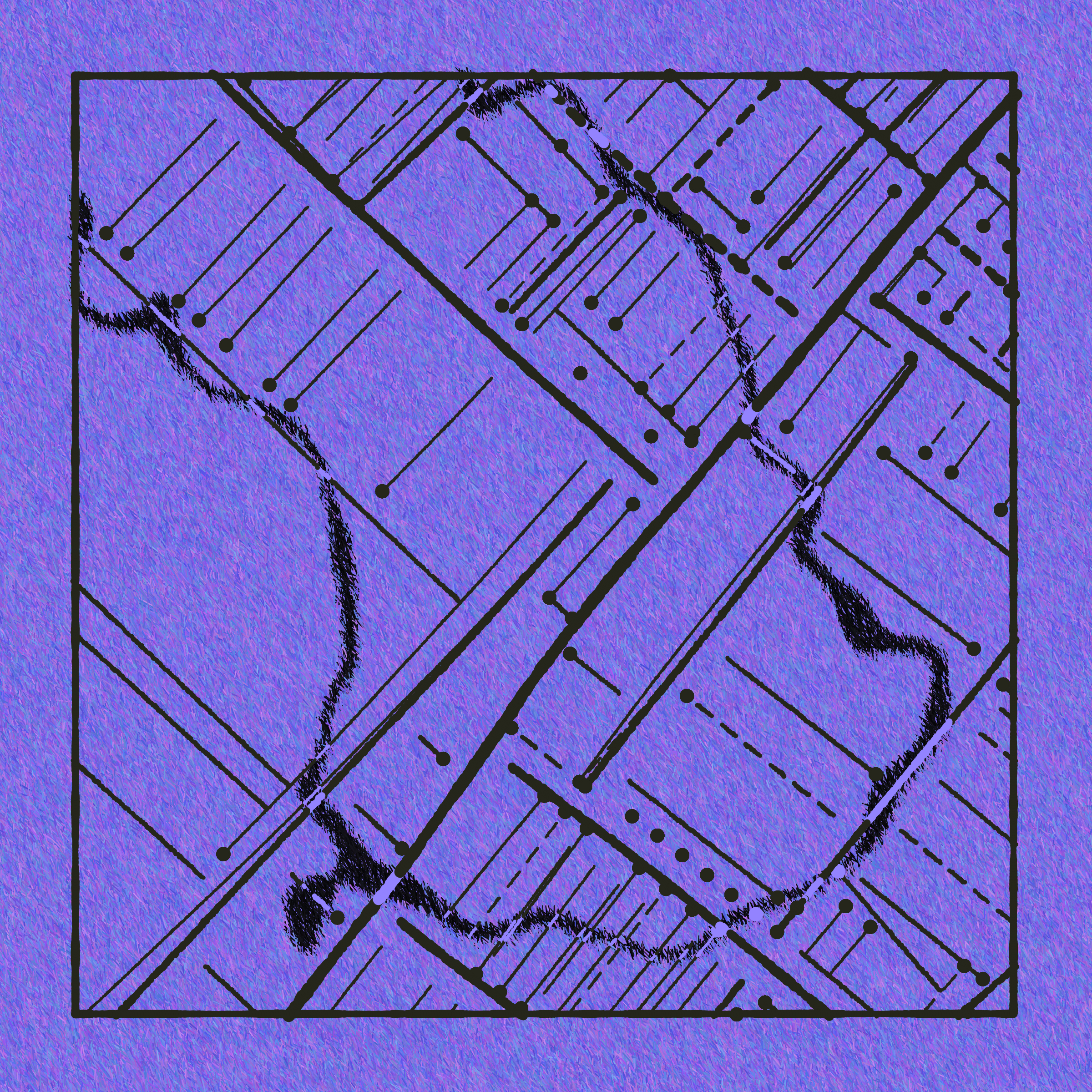 Art Blocks - Art Blocks v2 - Maps of Nothing #459 - NFT # 316000459