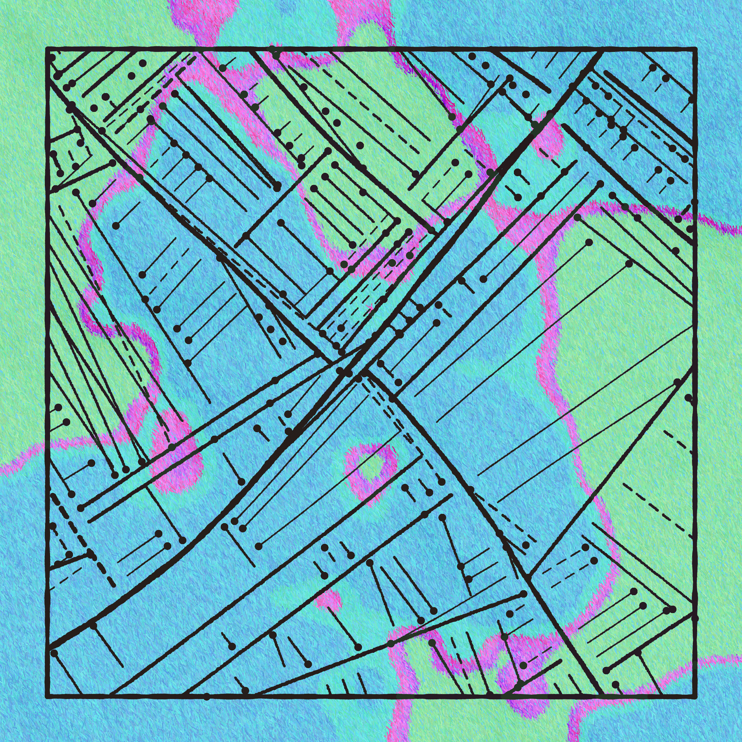 Art Blocks - Art Blocks v2 - Maps of Nothing #462 - NFT # 316000462