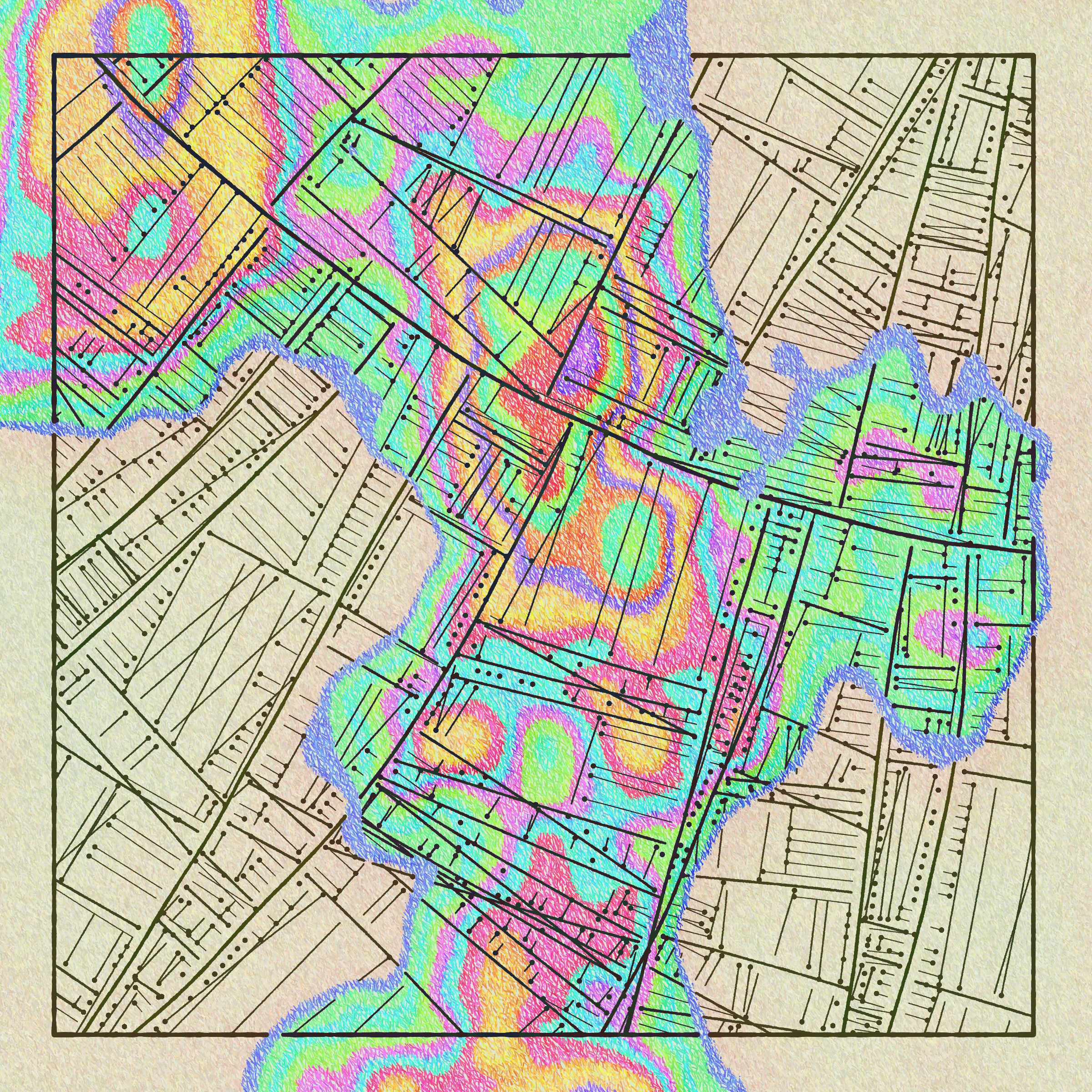 Art Blocks - Art Blocks v2 - Maps of Nothing #465 - NFT # 316000465