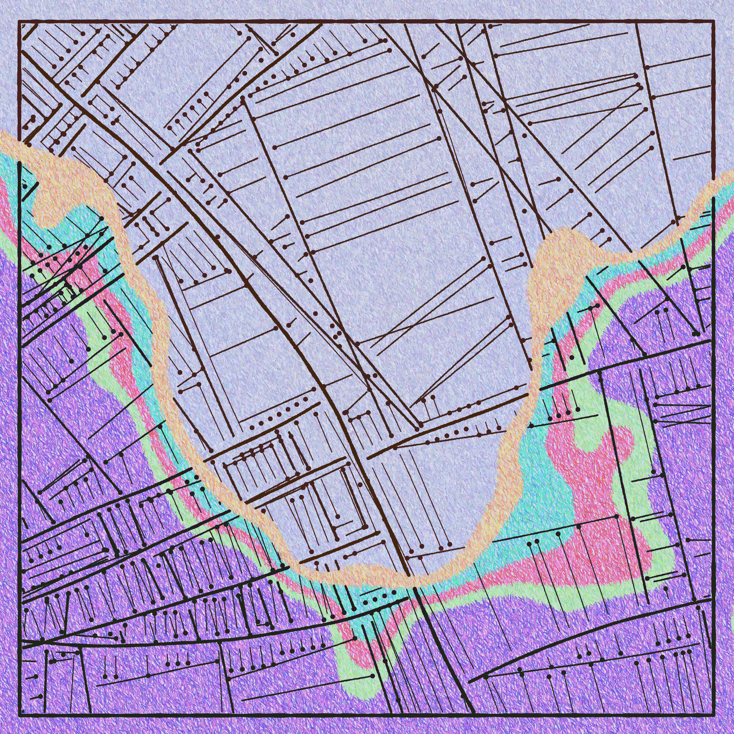 Art Blocks - Art Blocks v2 - Maps of Nothing #468 - NFT # 316000468