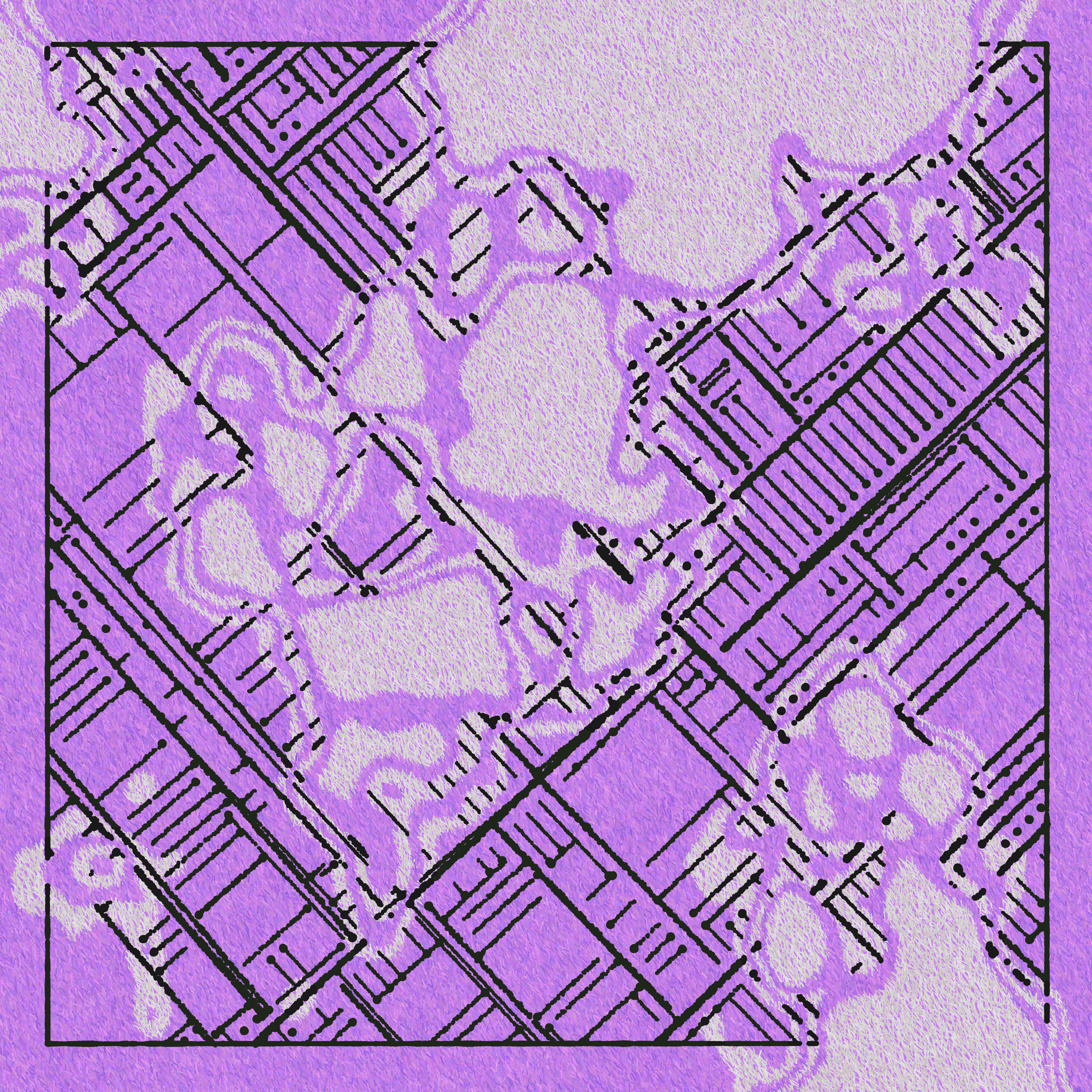 Art Blocks - Art Blocks v2 - Maps of Nothing #470 - NFT # 316000470