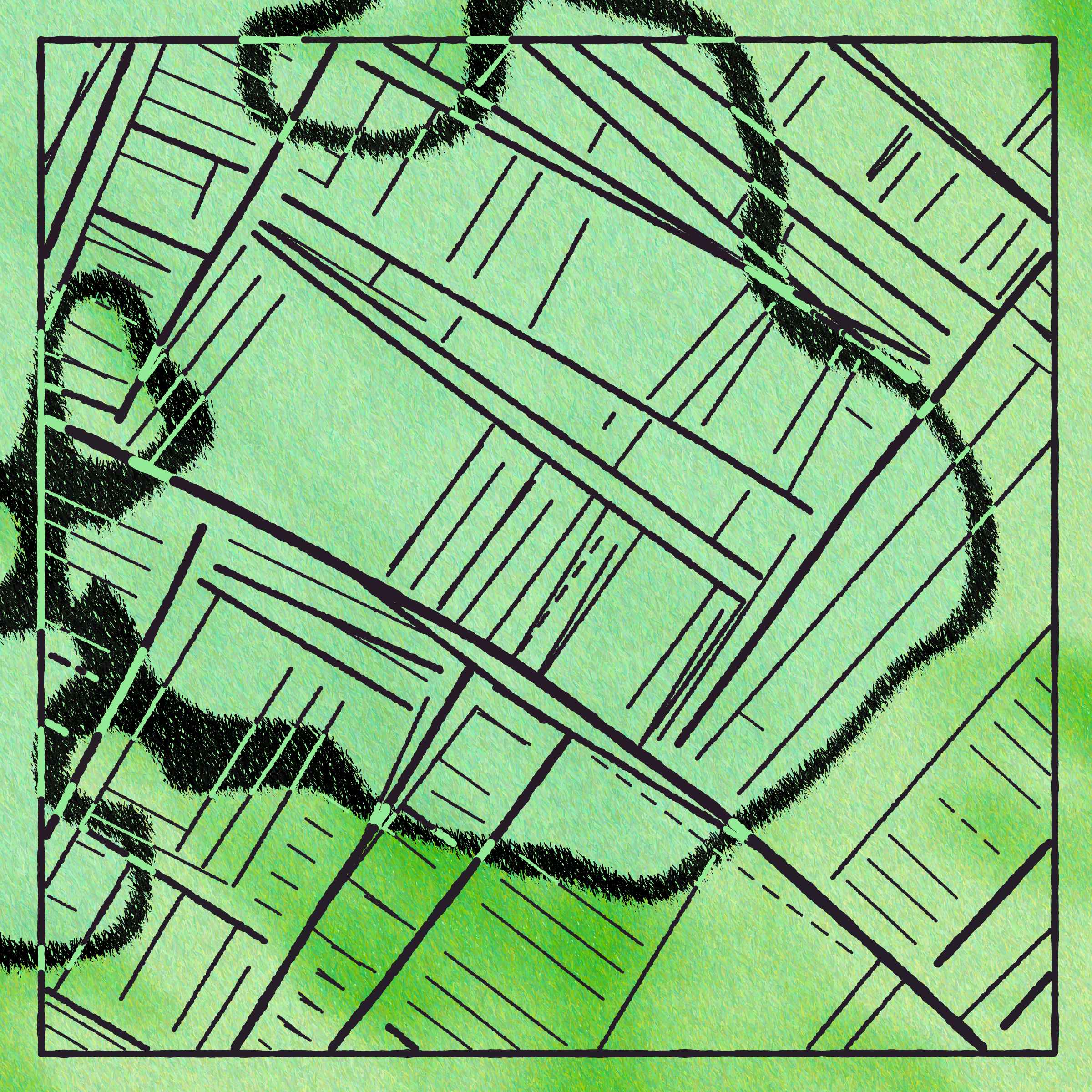 Art Blocks - Art Blocks v2 - Maps of Nothing #473 - NFT # 316000473