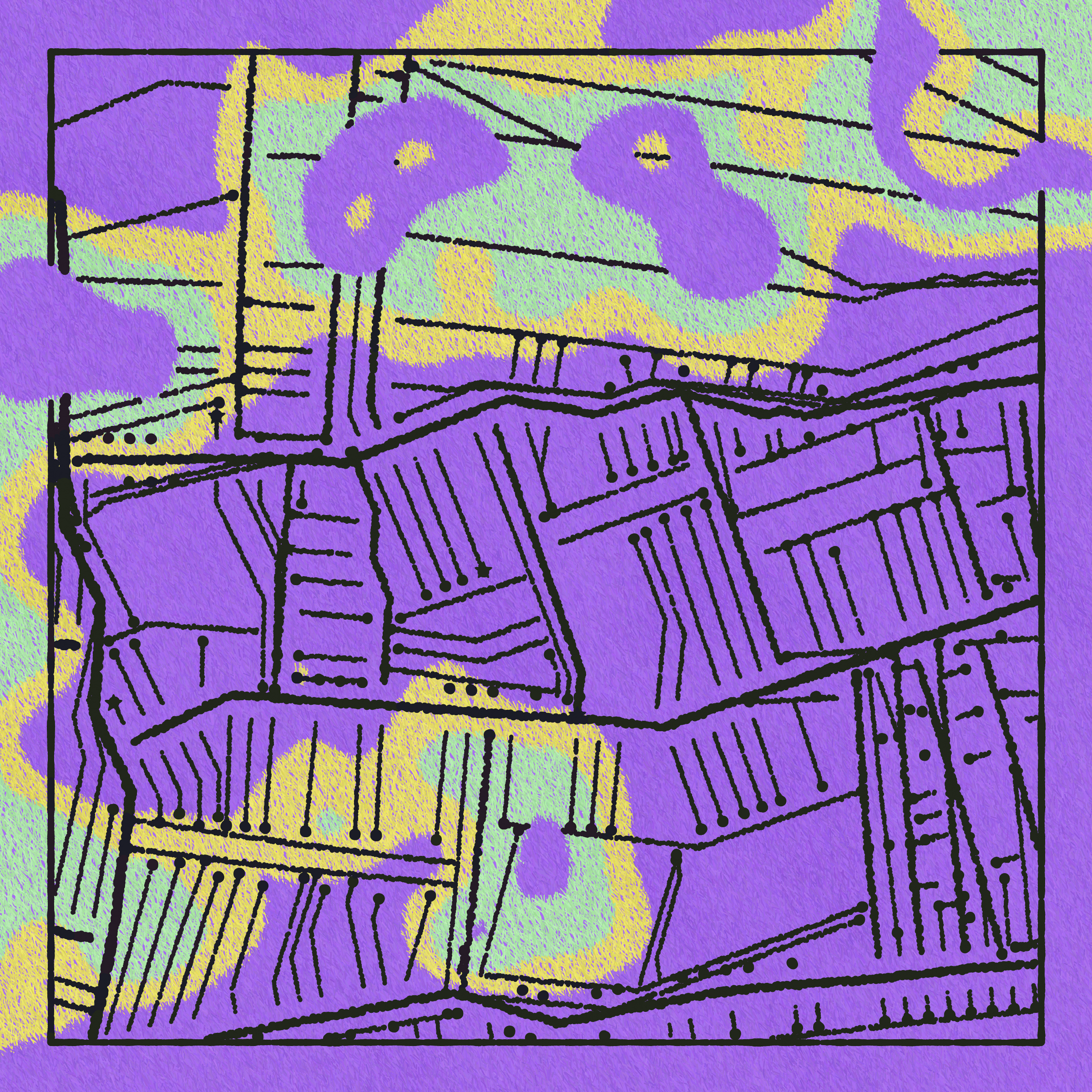 Art Blocks - Art Blocks v2 - Maps of Nothing #480 - NFT # 316000480