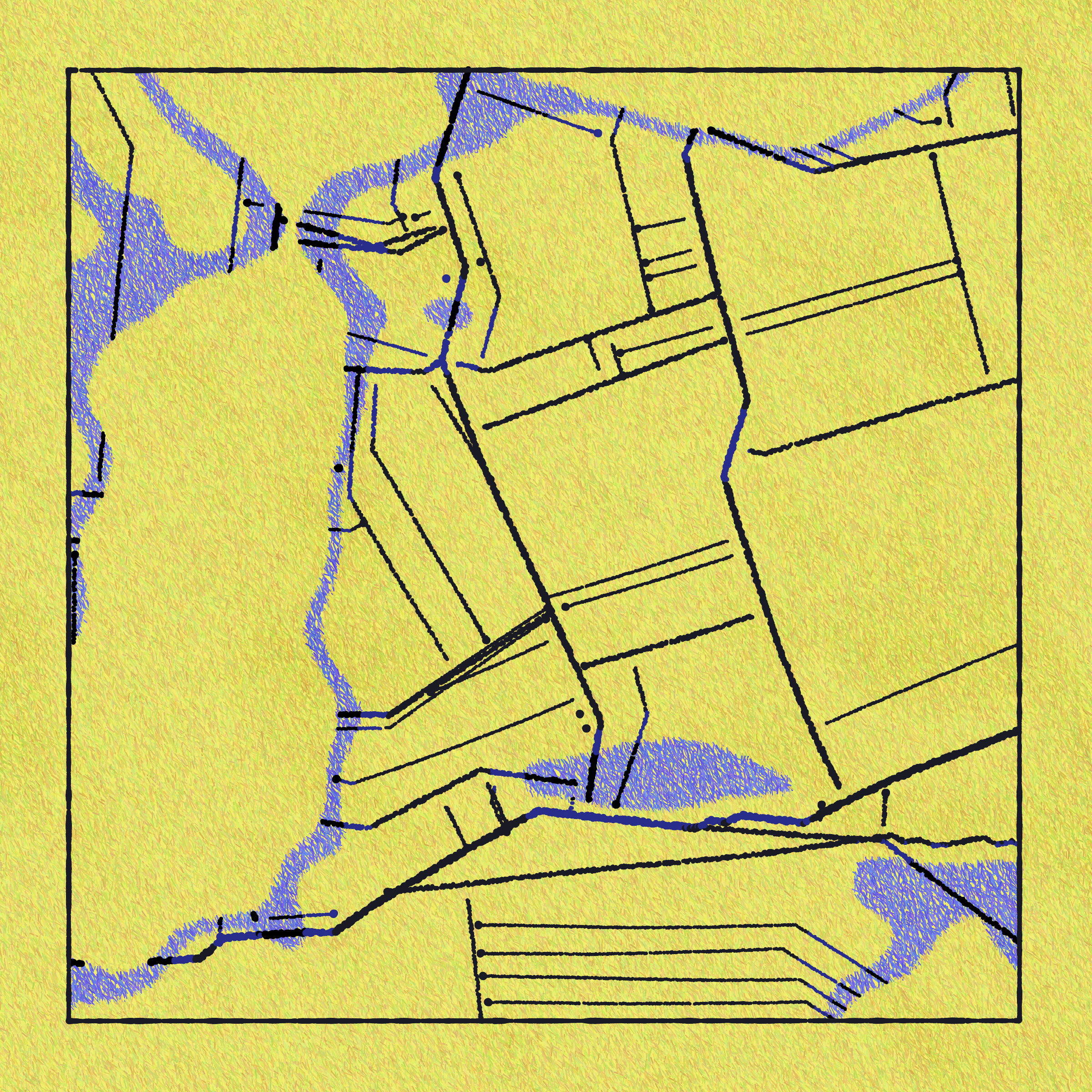 Art Blocks - Art Blocks v2 - Maps of Nothing #483 - NFT # 316000483