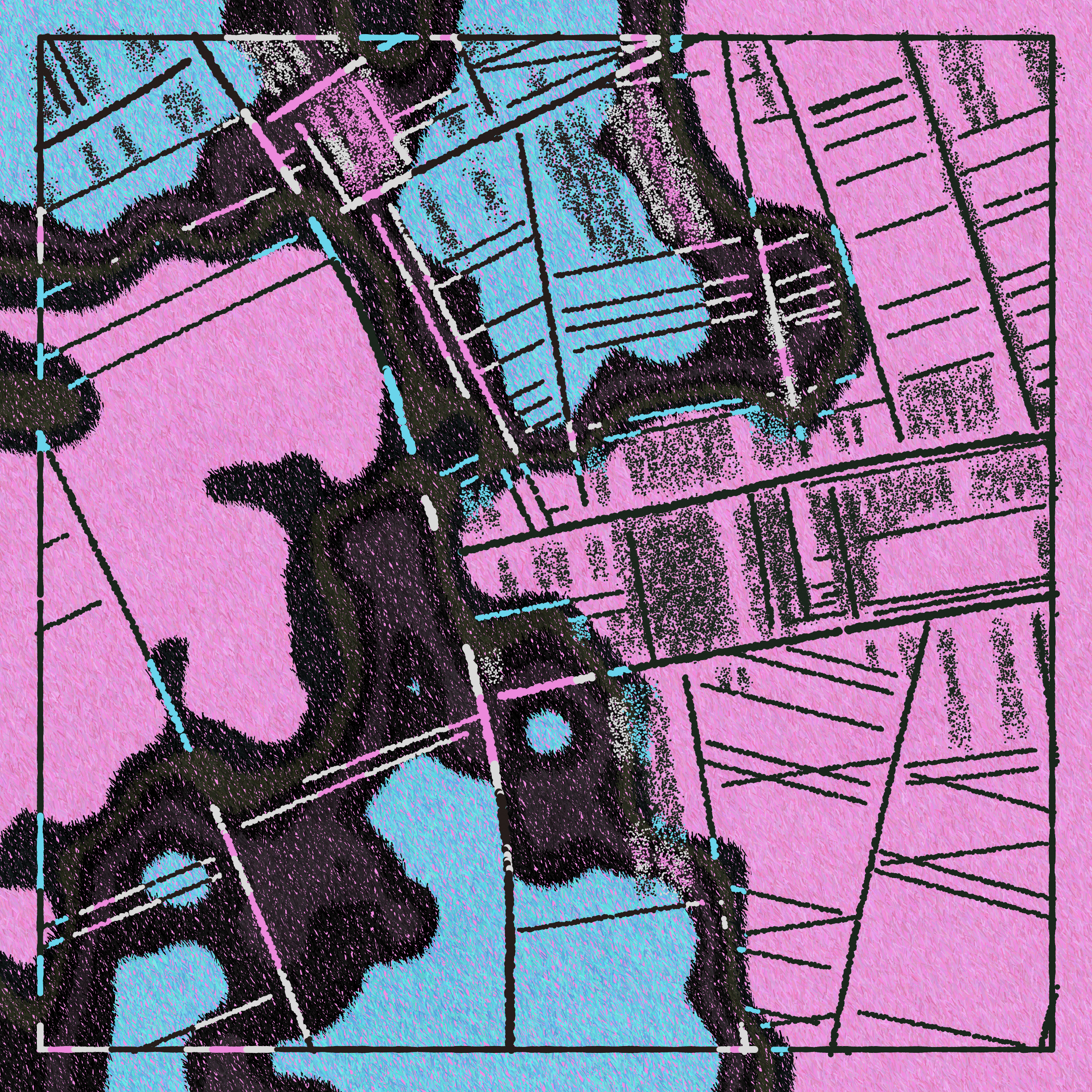 Art Blocks - Art Blocks v2 - Maps of Nothing #484 - NFT # 316000484