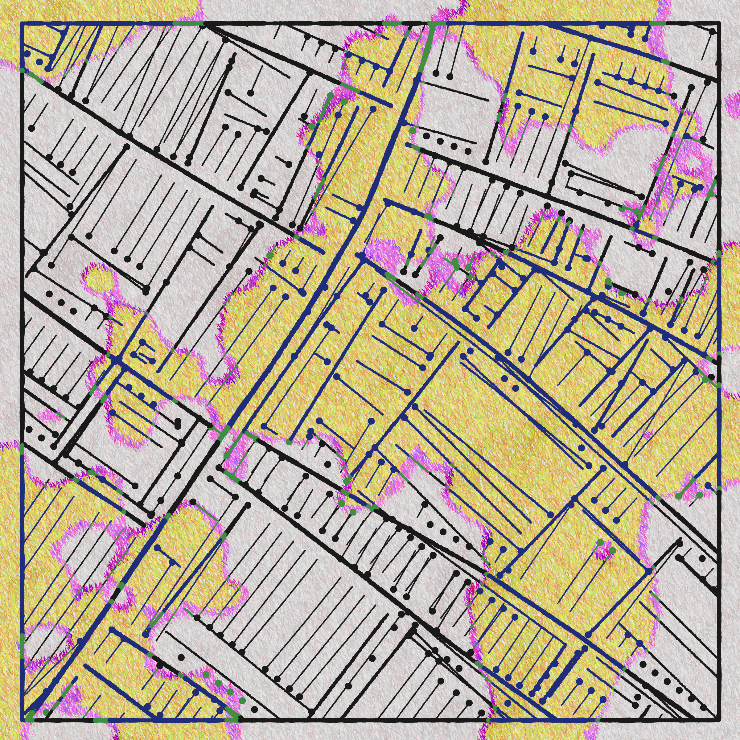 Art Blocks - Art Blocks v2 - Maps of Nothing #487 - NFT # 316000487