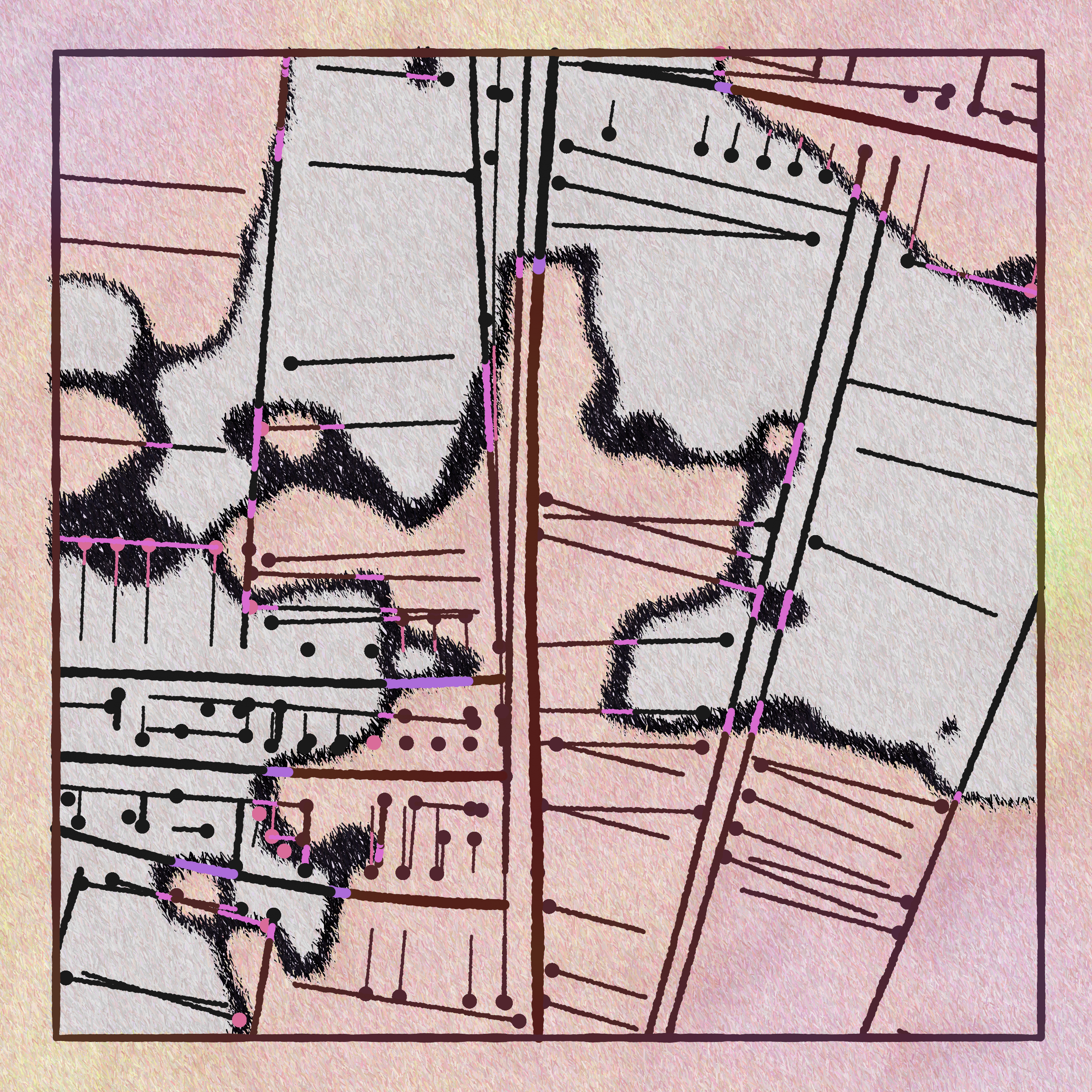 Art Blocks - Art Blocks v2 - Maps of Nothing #491 - NFT # 316000491