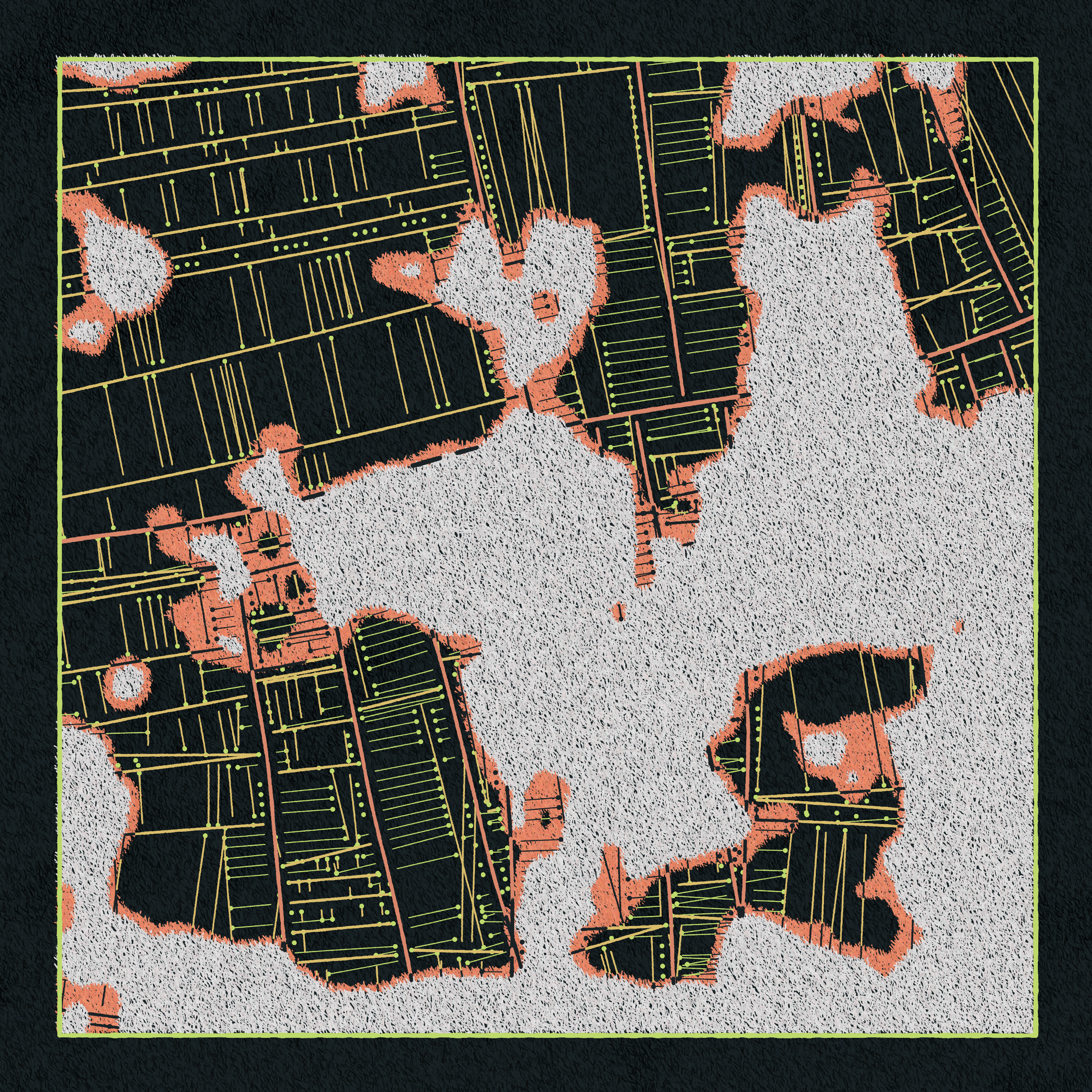 Art Blocks - Art Blocks v2 - Maps of Nothing #493 - NFT # 316000493