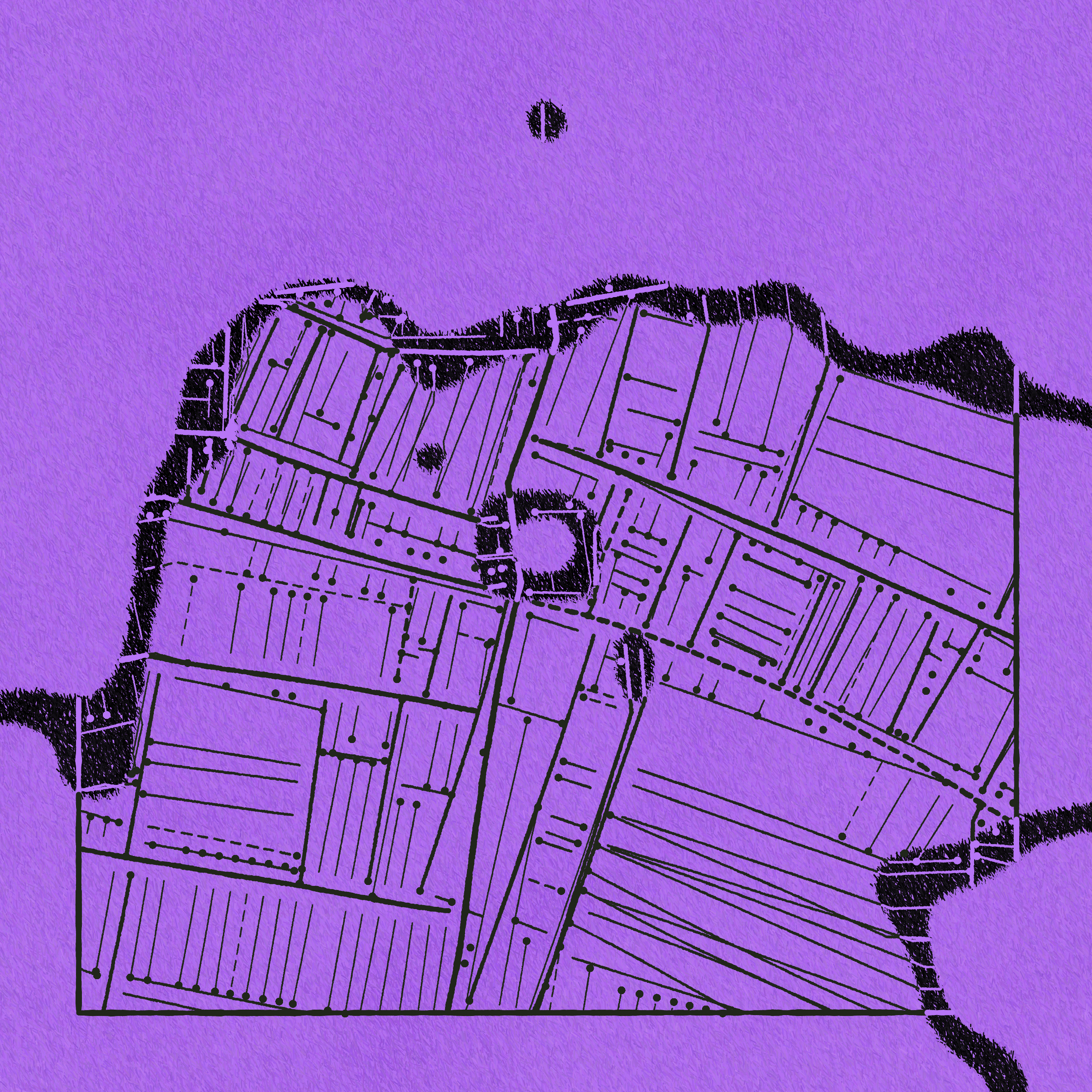 Art Blocks - Art Blocks v2 - Maps of Nothing #495 - NFT # 316000495