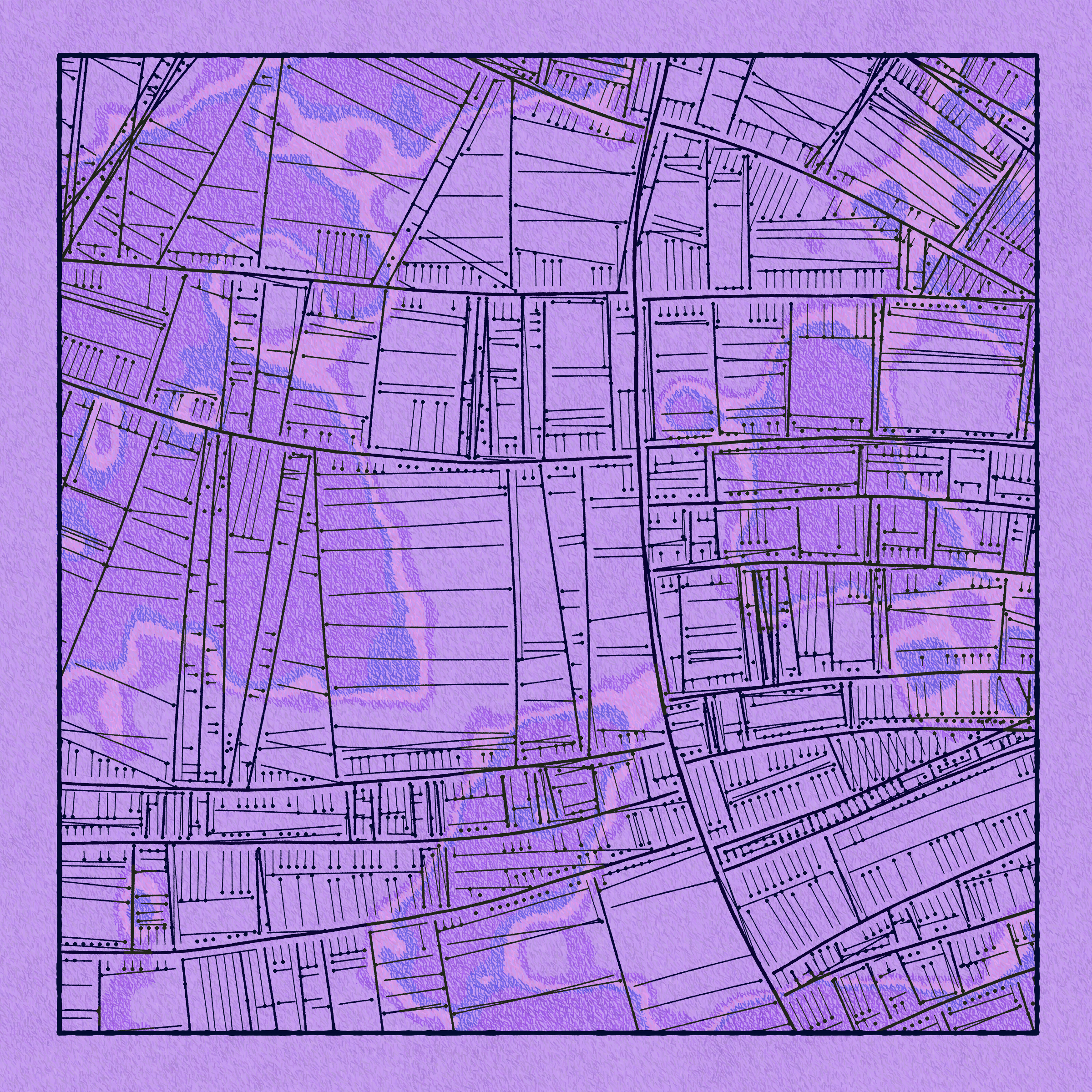 Art Blocks - Art Blocks v2 - Maps of Nothing #513 - NFT # 316000513