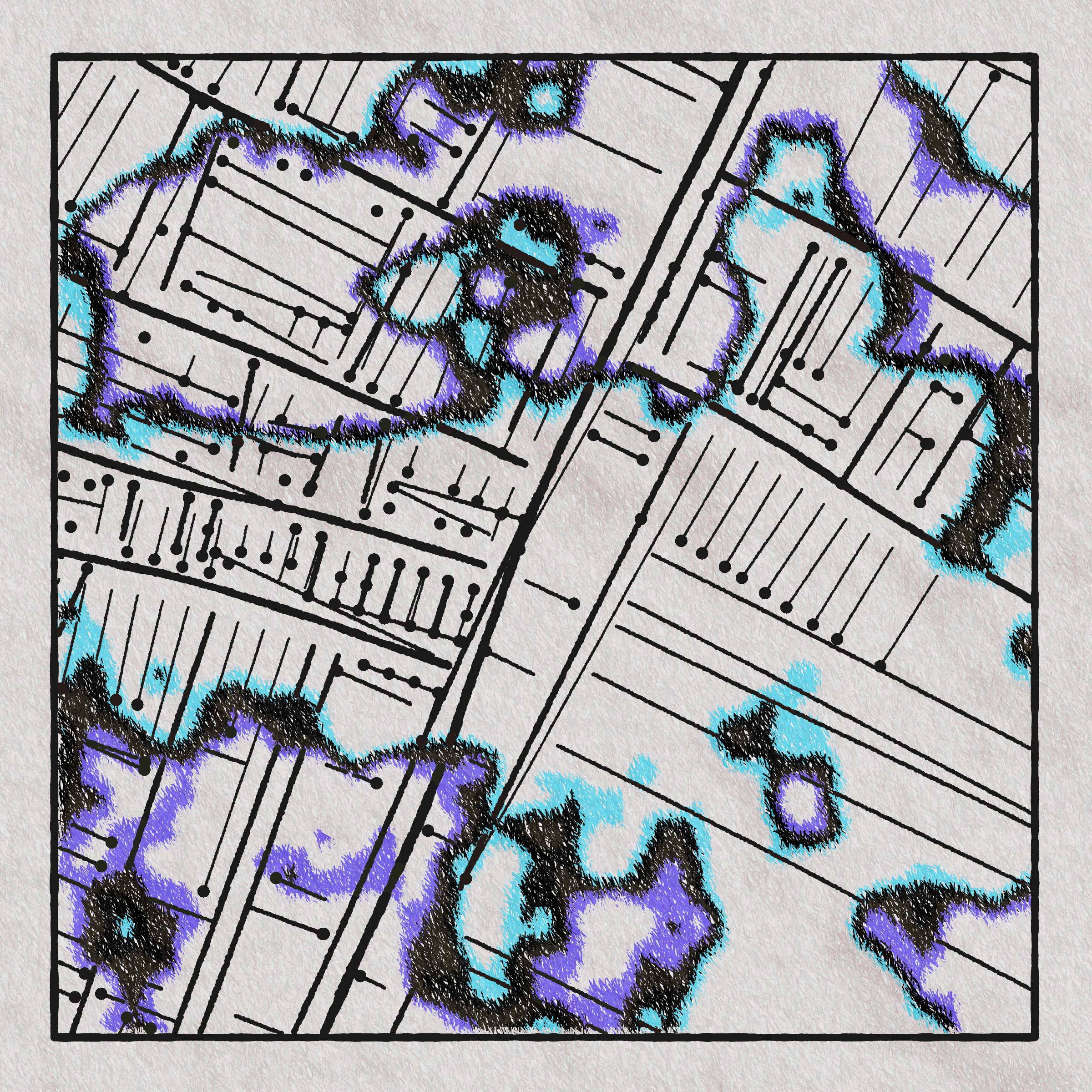 Art Blocks - Art Blocks v2 - Maps of Nothing #515 - NFT # 316000515