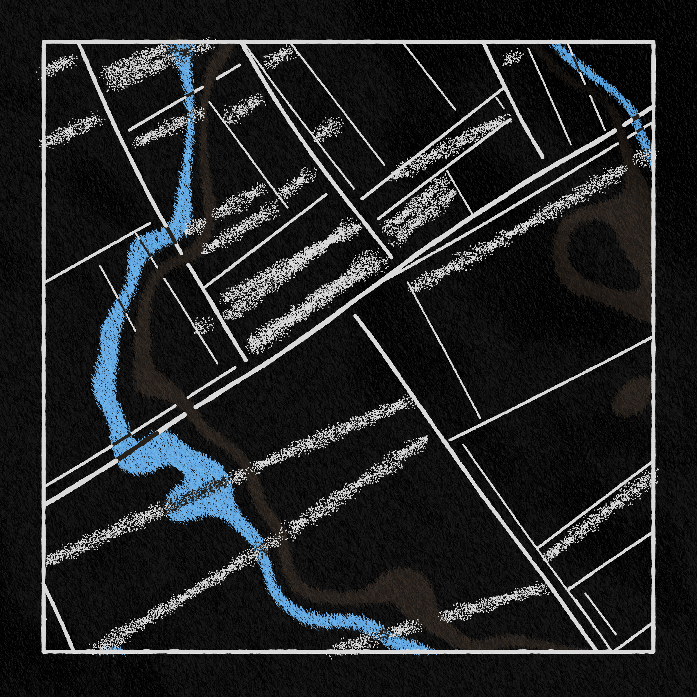Art Blocks - Art Blocks v2 - Maps of Nothing #516 - NFT # 316000516