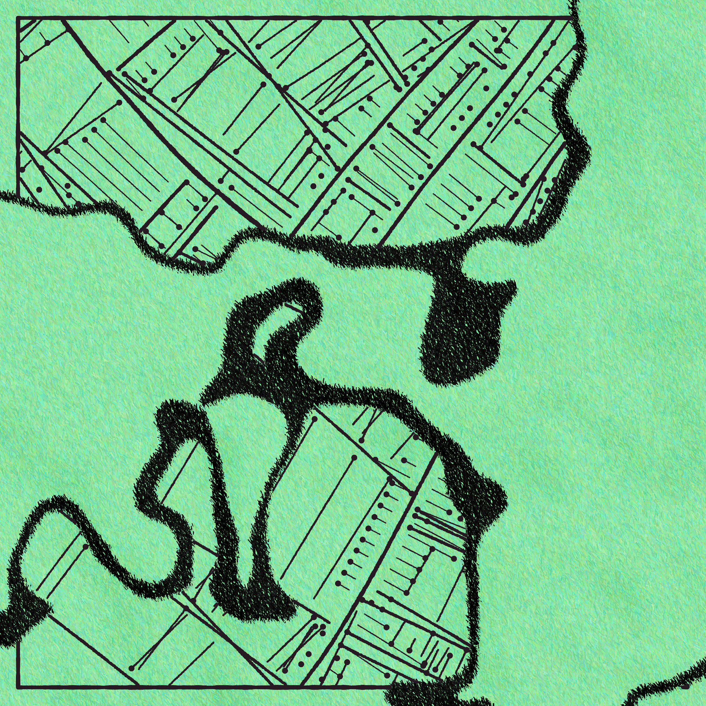 Art Blocks - Art Blocks v2 - Maps of Nothing #517 - NFT # 316000517