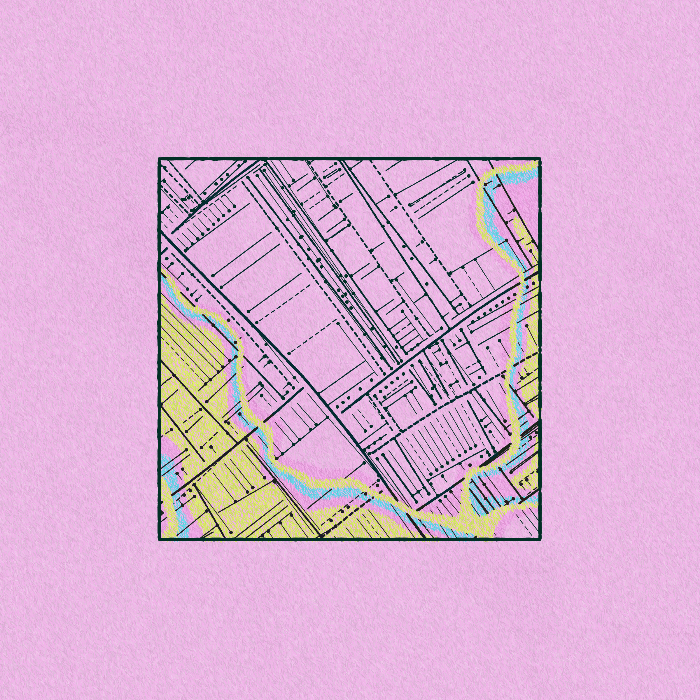 Art Blocks - Art Blocks v2 - Maps of Nothing #519 - NFT # 316000519