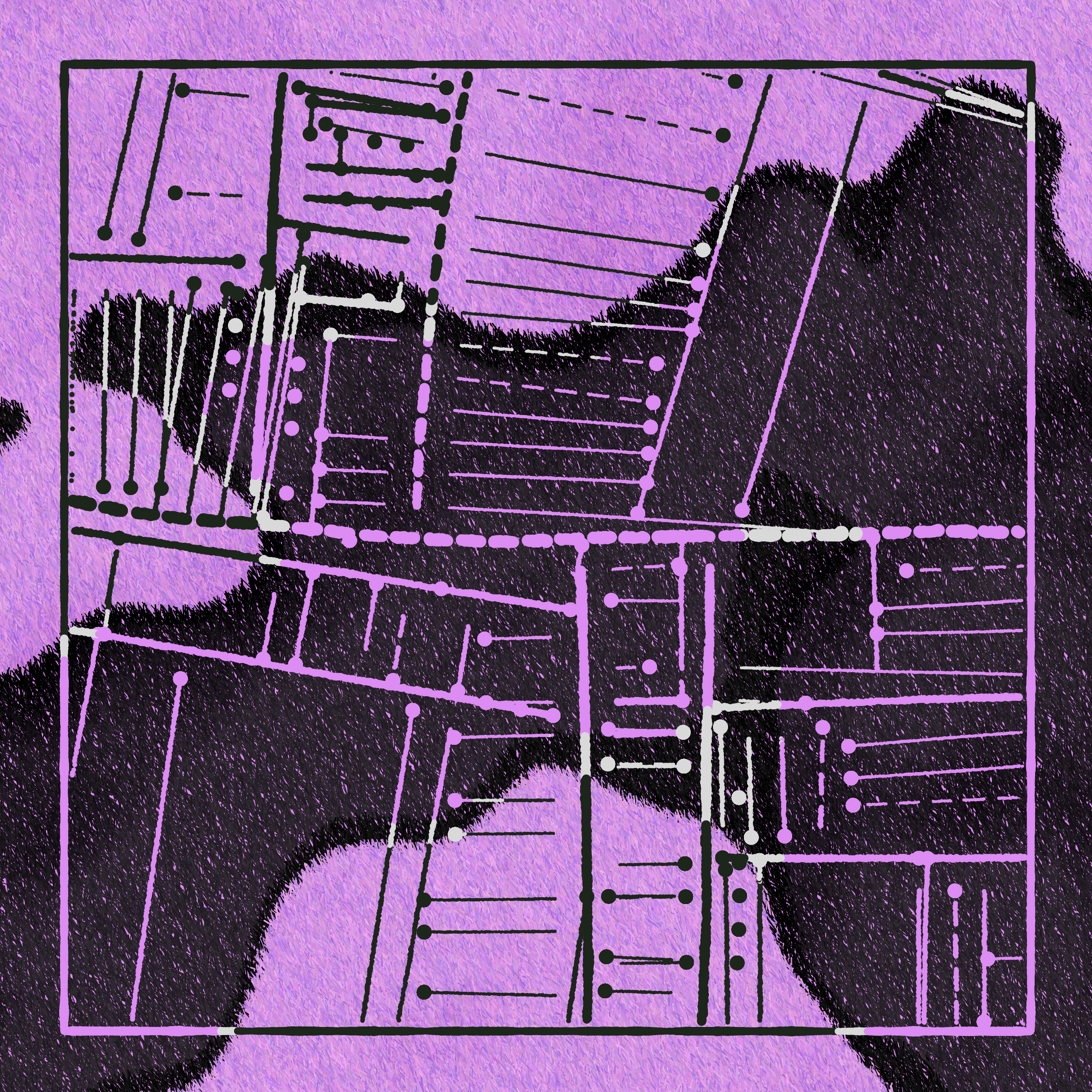 Art Blocks - Art Blocks v2 - Maps of Nothing #521 - NFT # 316000521